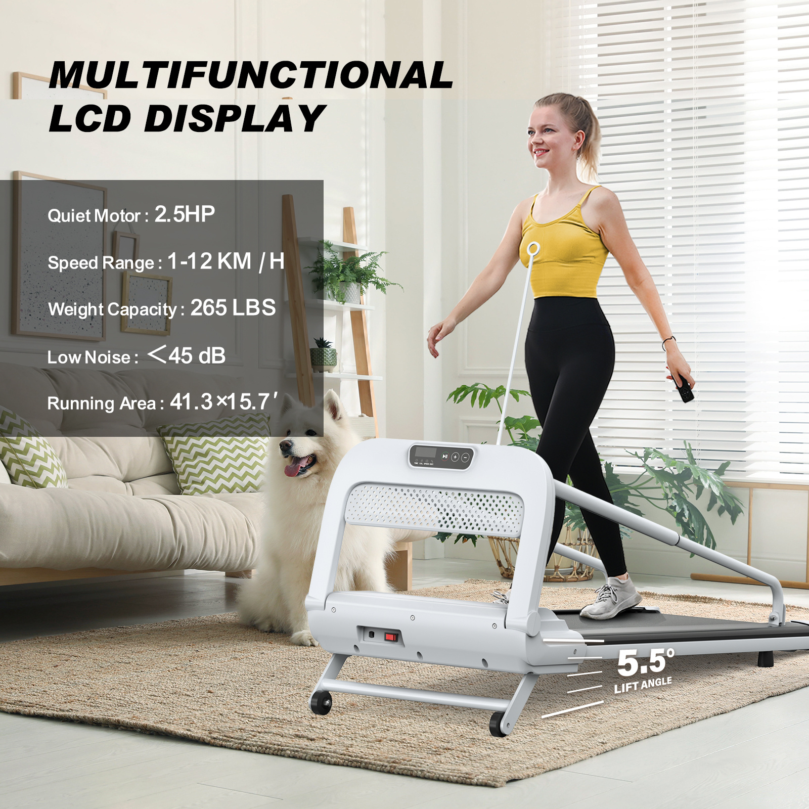 New Quiet Smart Pet Treadmill, Adjustable Speed, Perfect For Small Medium Dogs - Image 5