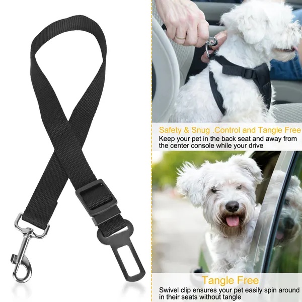 2Pcs Pet Dog Seat Belt Leash Adjustable Pet Dog Cat Safety Leads Harness - Image 3