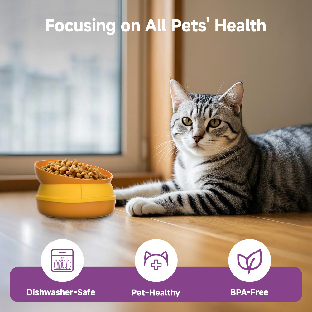 Hamburger Appearance Pet Cat And Dog Bowl Combination Multi-layer Five-in-one - Image 2