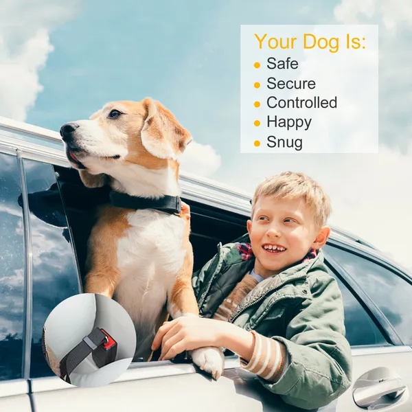 2Pcs Pet Dog Seat Belt Leash Adjustable Pet Dog Cat Safety Leads Harness - Image 4