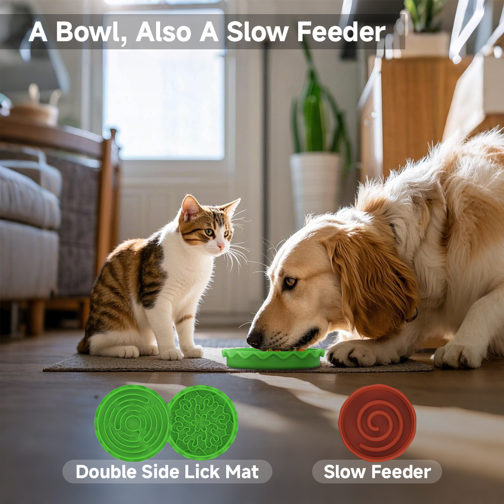 Hamburger Appearance Pet Cat And Dog Bowl Combination Multi-layer Five-in-one - Image 3