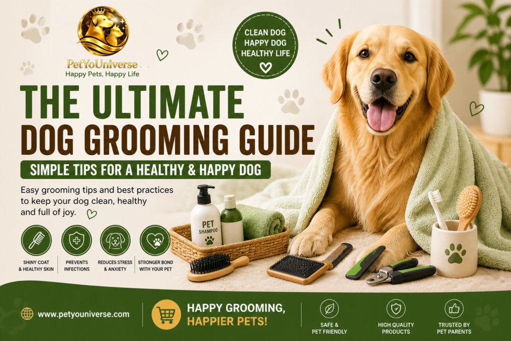 dog grooming tips at home clean healthy happy dog brushing grooming guide