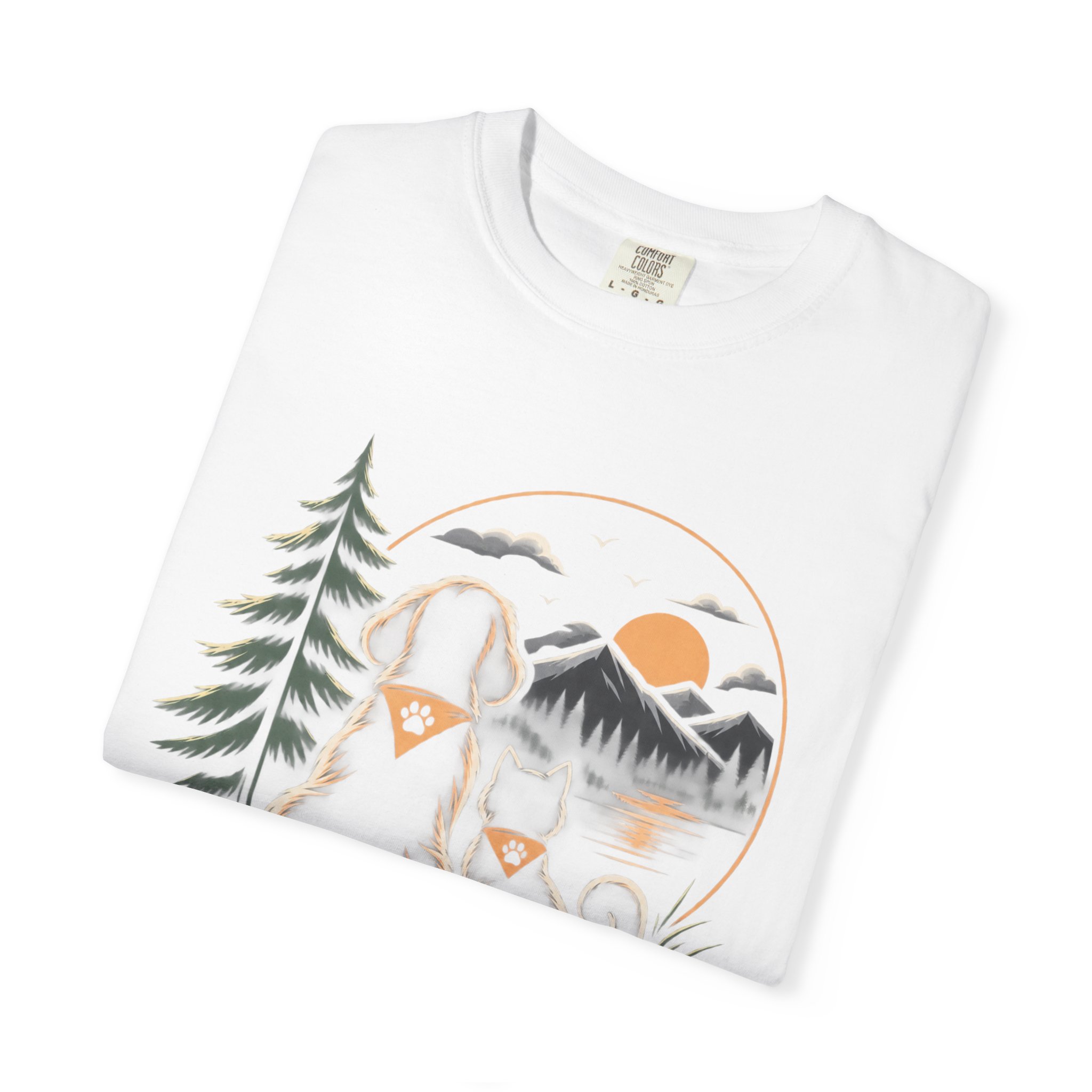 Dog Mom Scenic T-Shirt — Pet Universe Mountain Sunset Tee - Image 3
