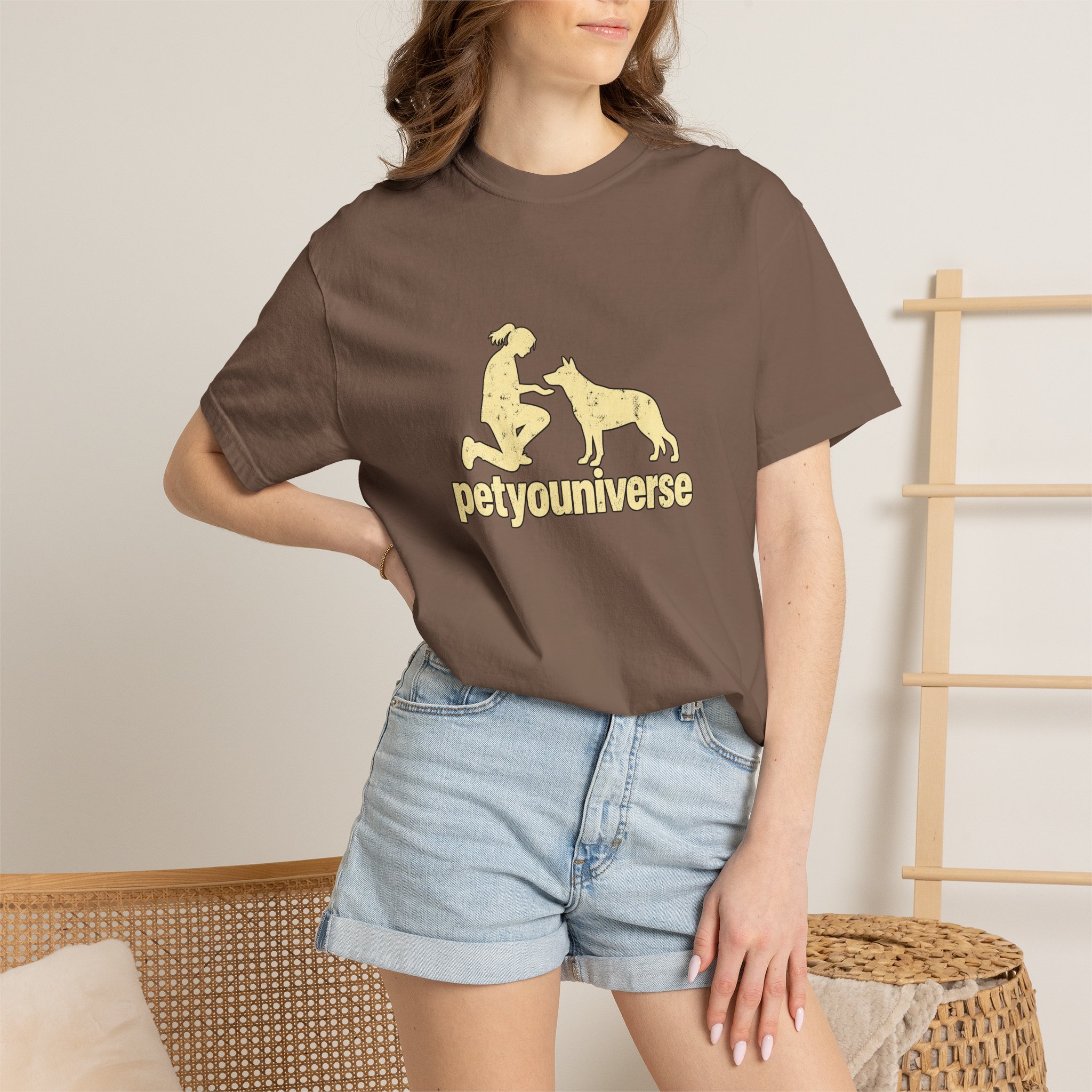 PetYoUniverse Dog Lover T-Shirt — Retro Paw & Pet Silhouette Tee - Image 38