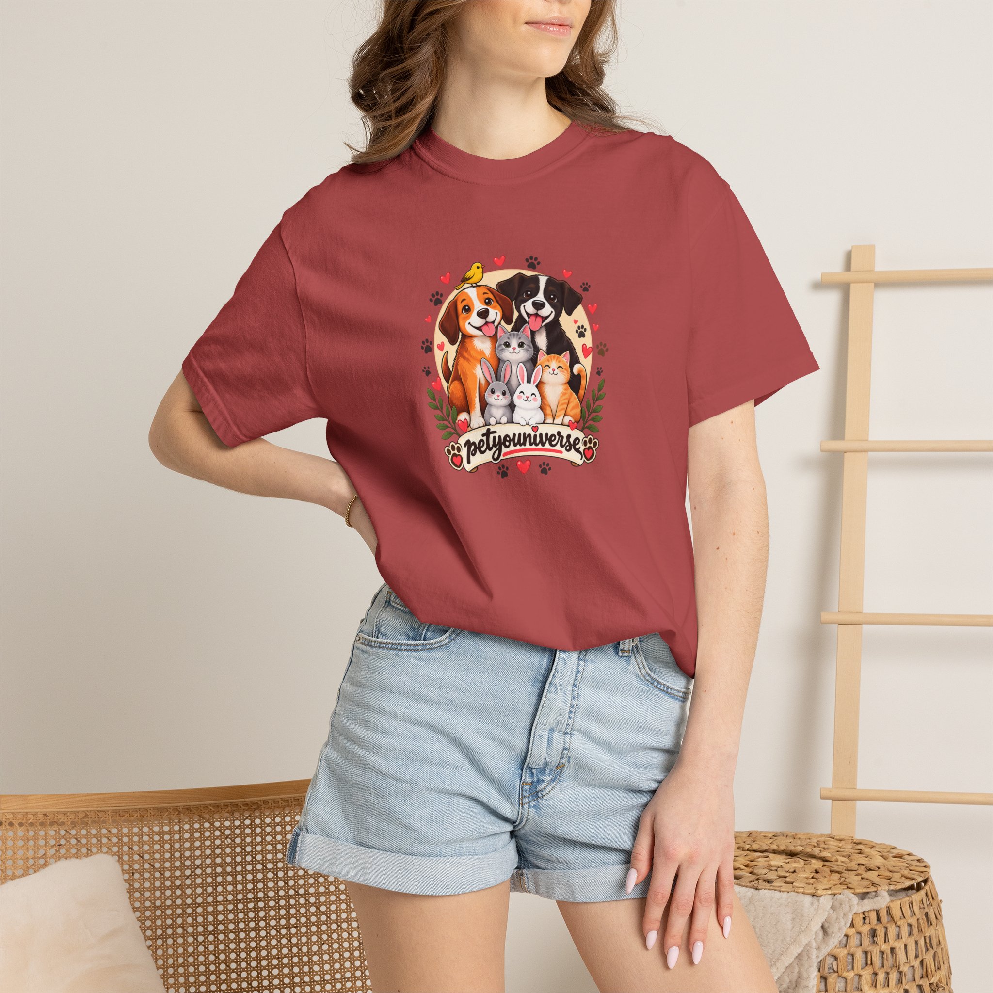 Dog Mom & Dad T-Shirt — 'Pet Parents' Cute Puppy Portrait Tee - Image 119