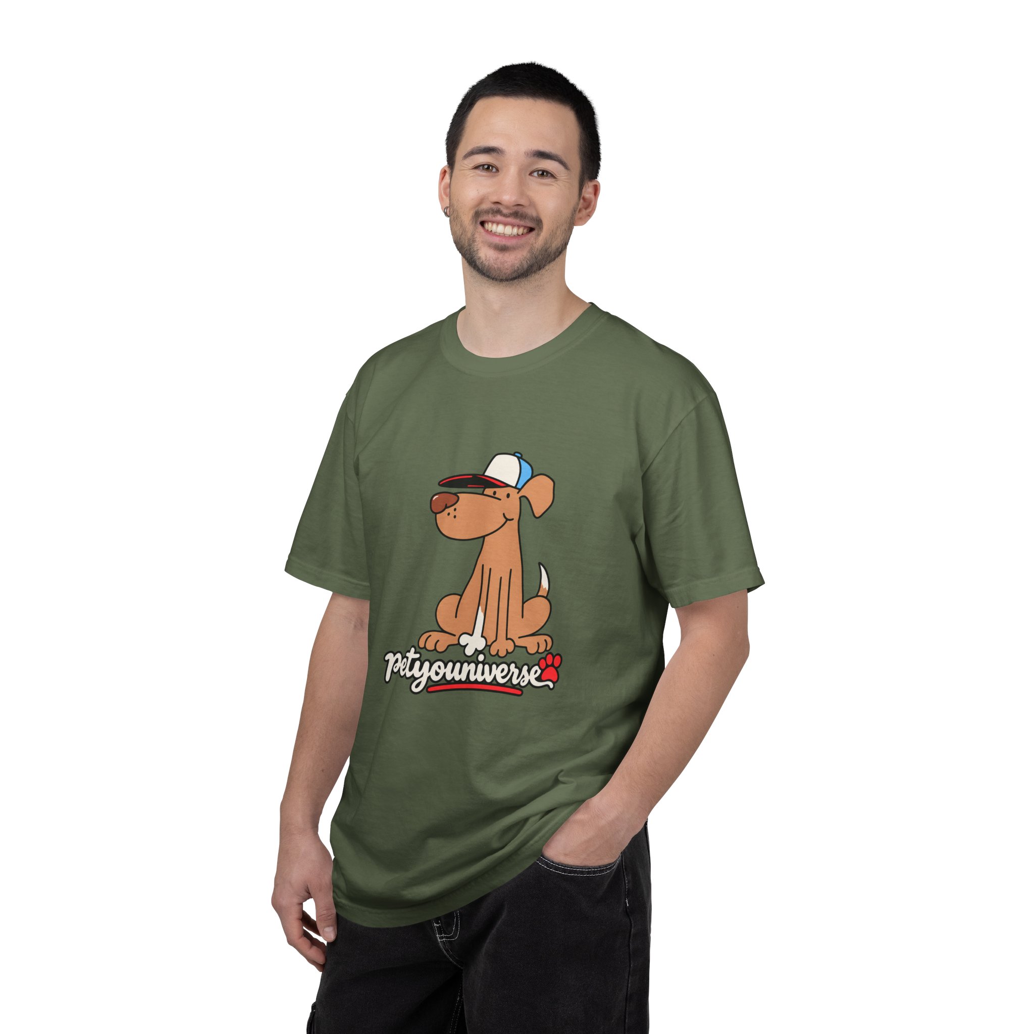 Dog Cartoon Tee — "PetYoUniverse" Puppy Graphic T-Shirt - Image 58