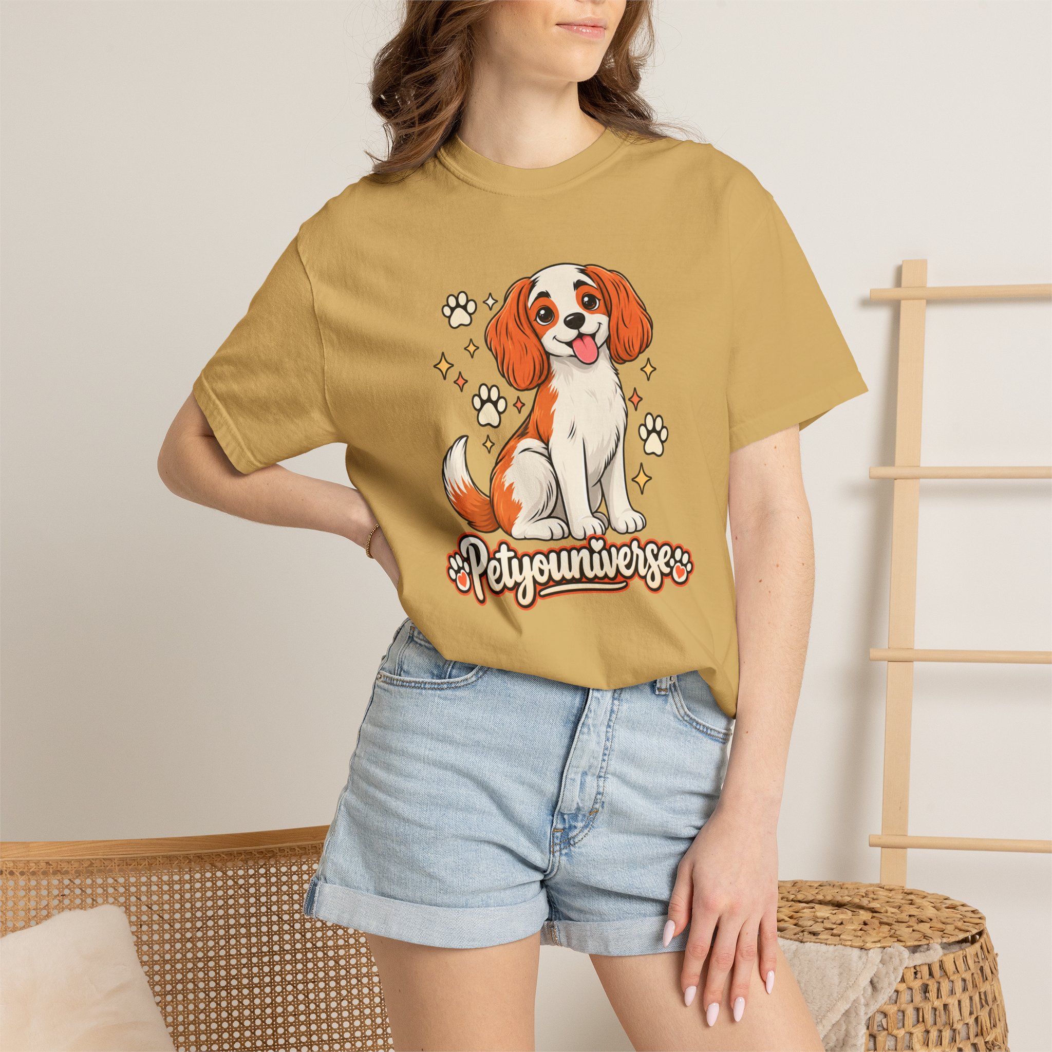 Cavalier King Charles Dog T-Shirt — "PetYoUniverse" Cute Puppy Graphic Tee - Image 20