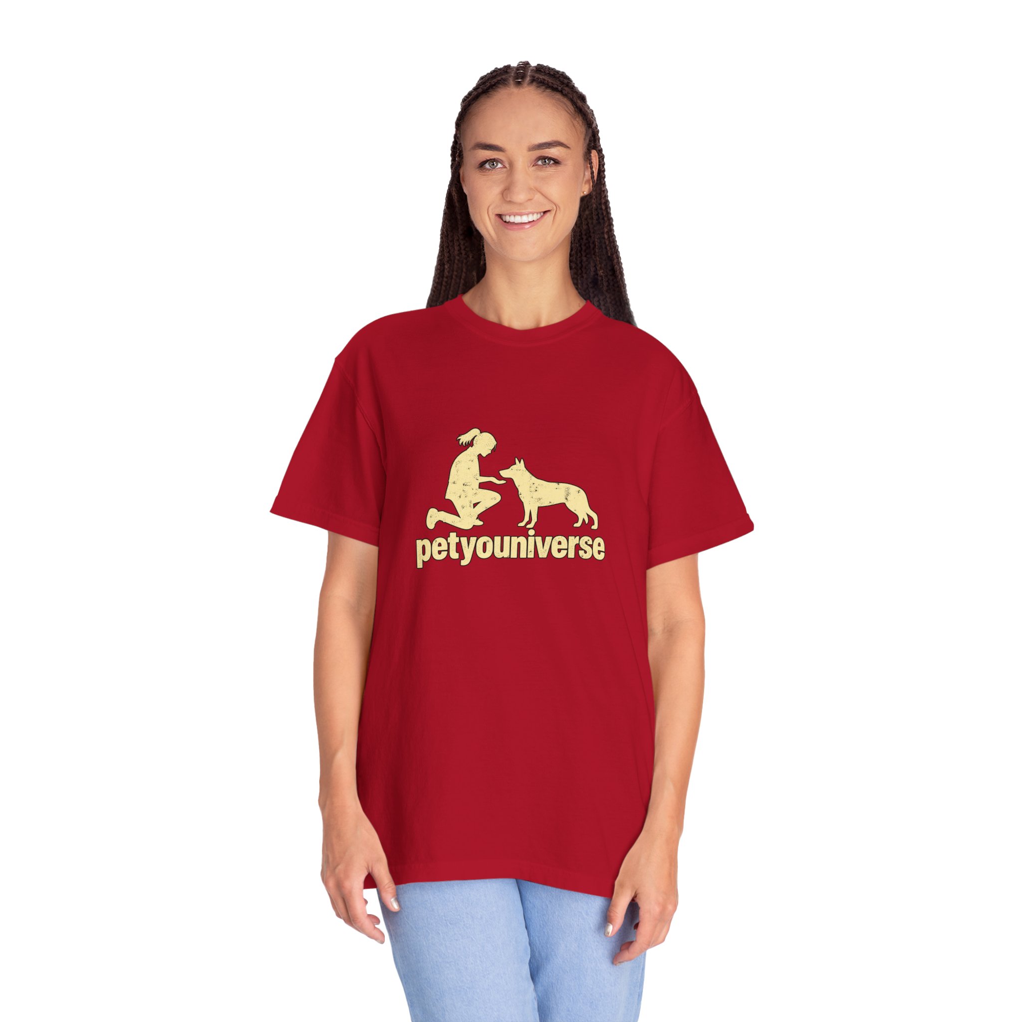 PetYoUniverse Dog Lover T-Shirt — Retro Paw & Pet Silhouette Tee - Image 140