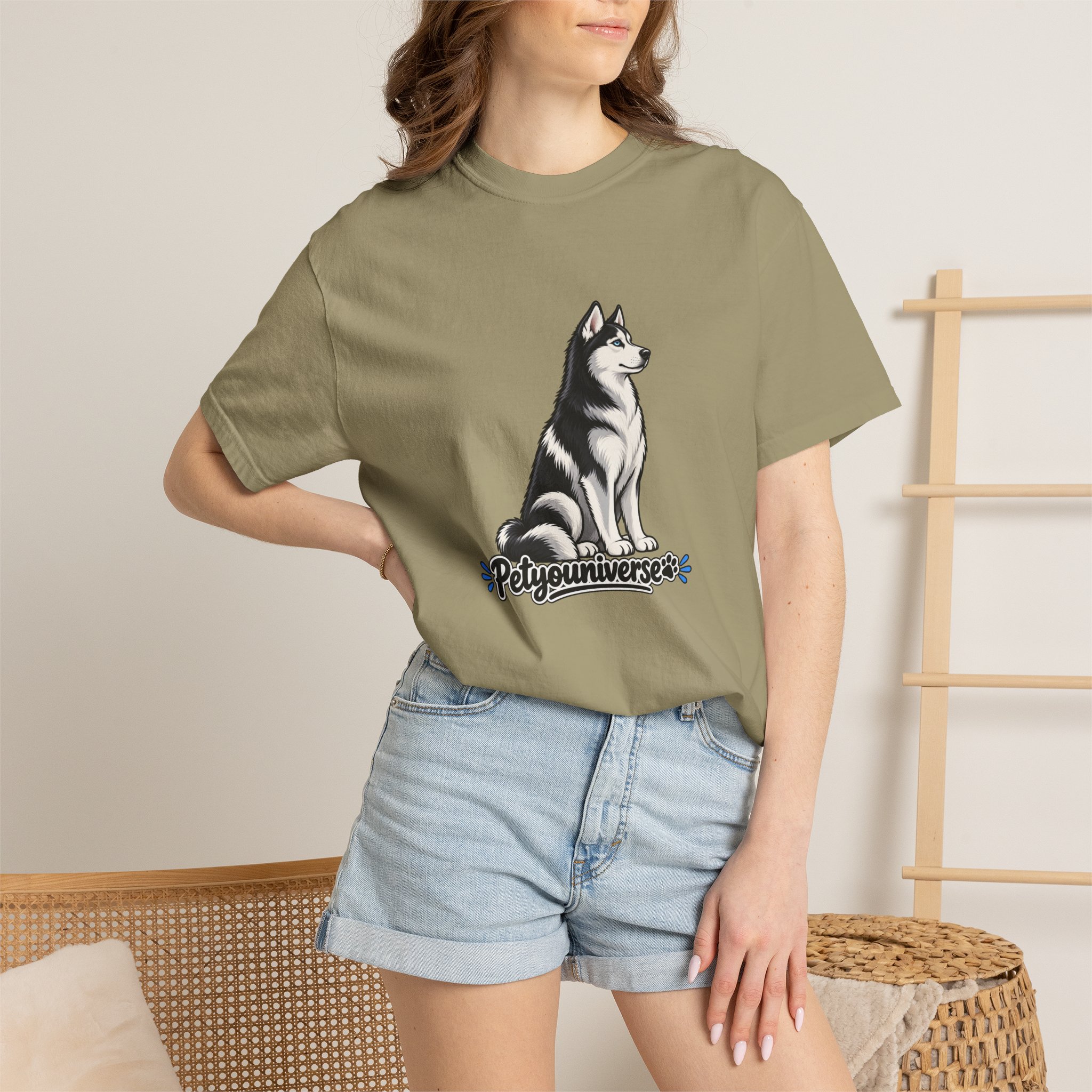 Husky Graphic T-Shirt — 'PetYoUniverse' Retro Dog Tee - Image 29