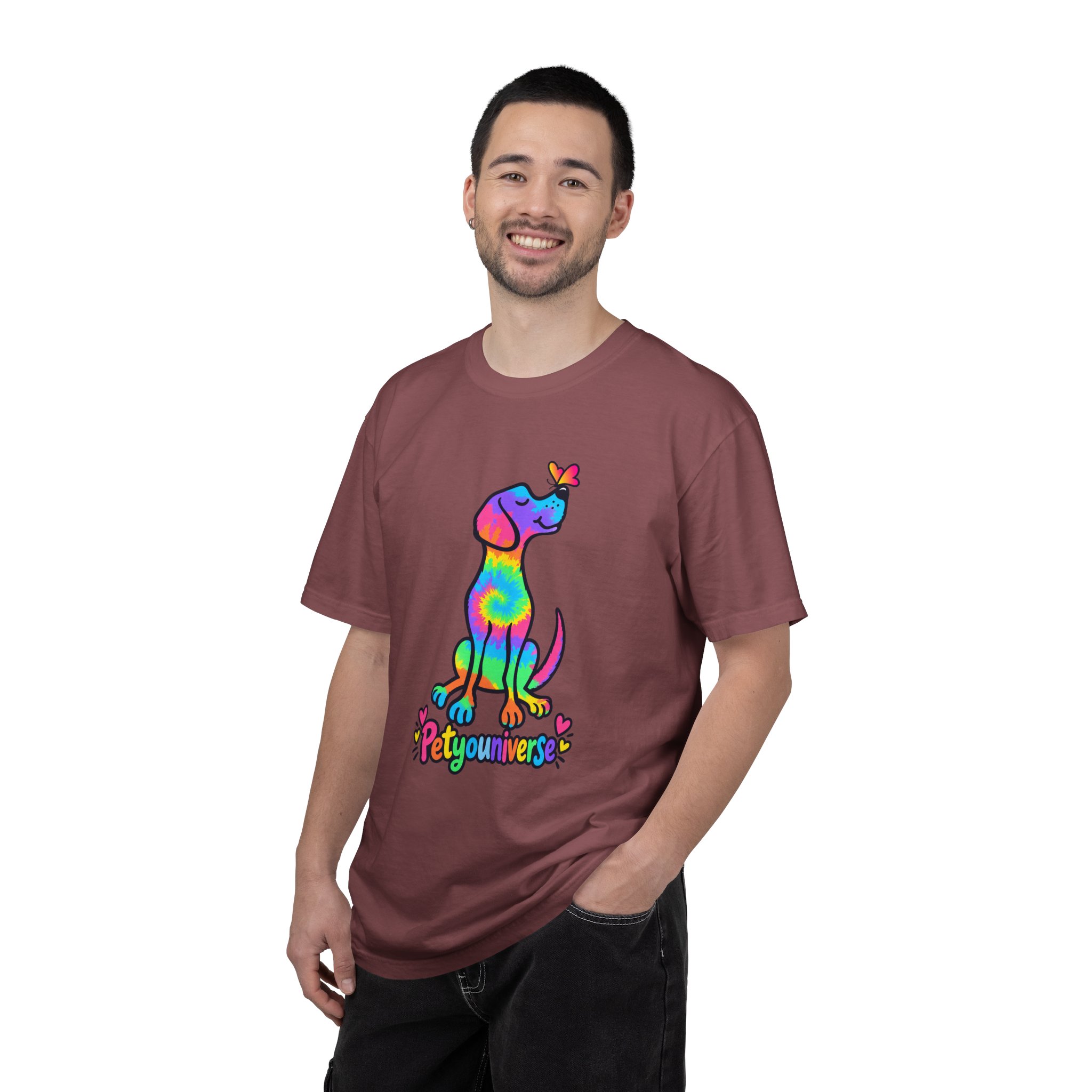 Tie-Dye Puppy T-Shirt — Colorful "PetYoUniverse" Dog Graphic Tee - Image 4