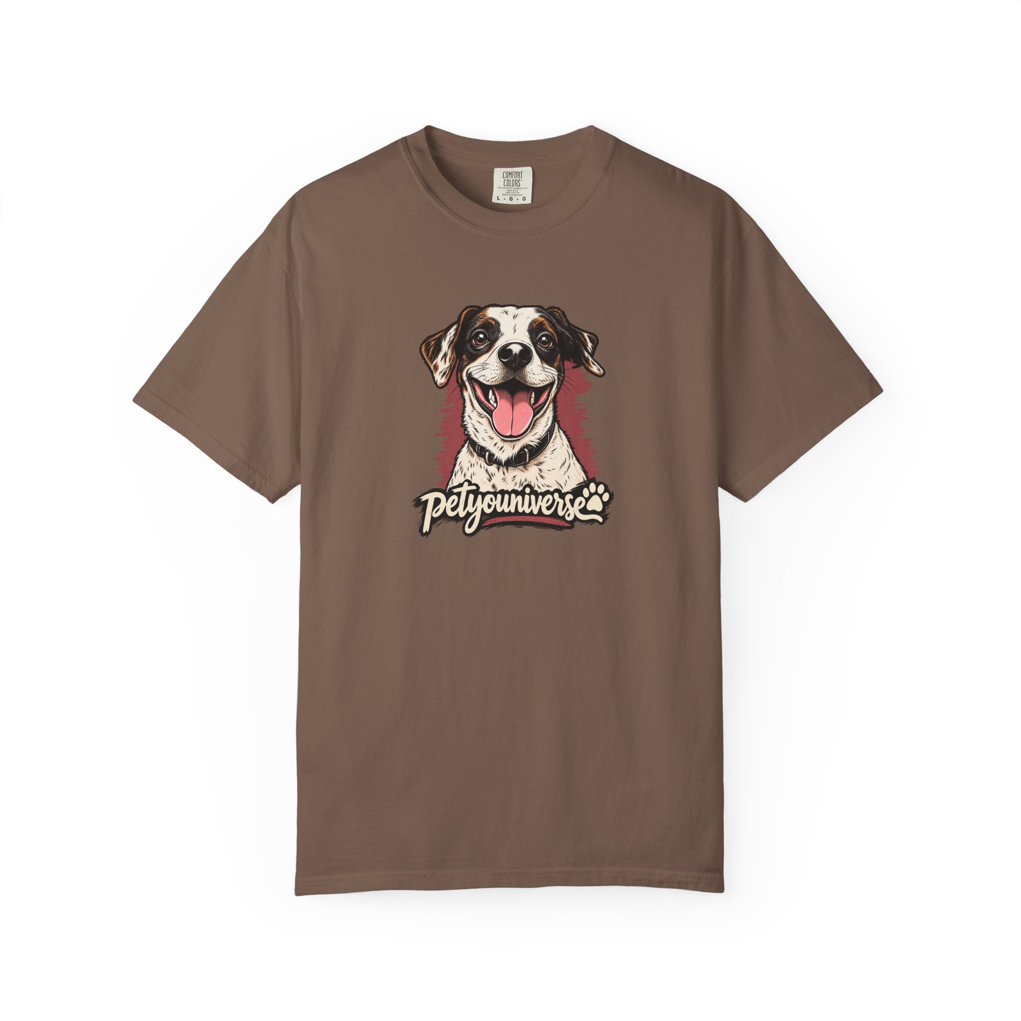 Dog Lover T-Shirt — Smiling Pup "Petyouniverse" Graphic Tee - Image 25