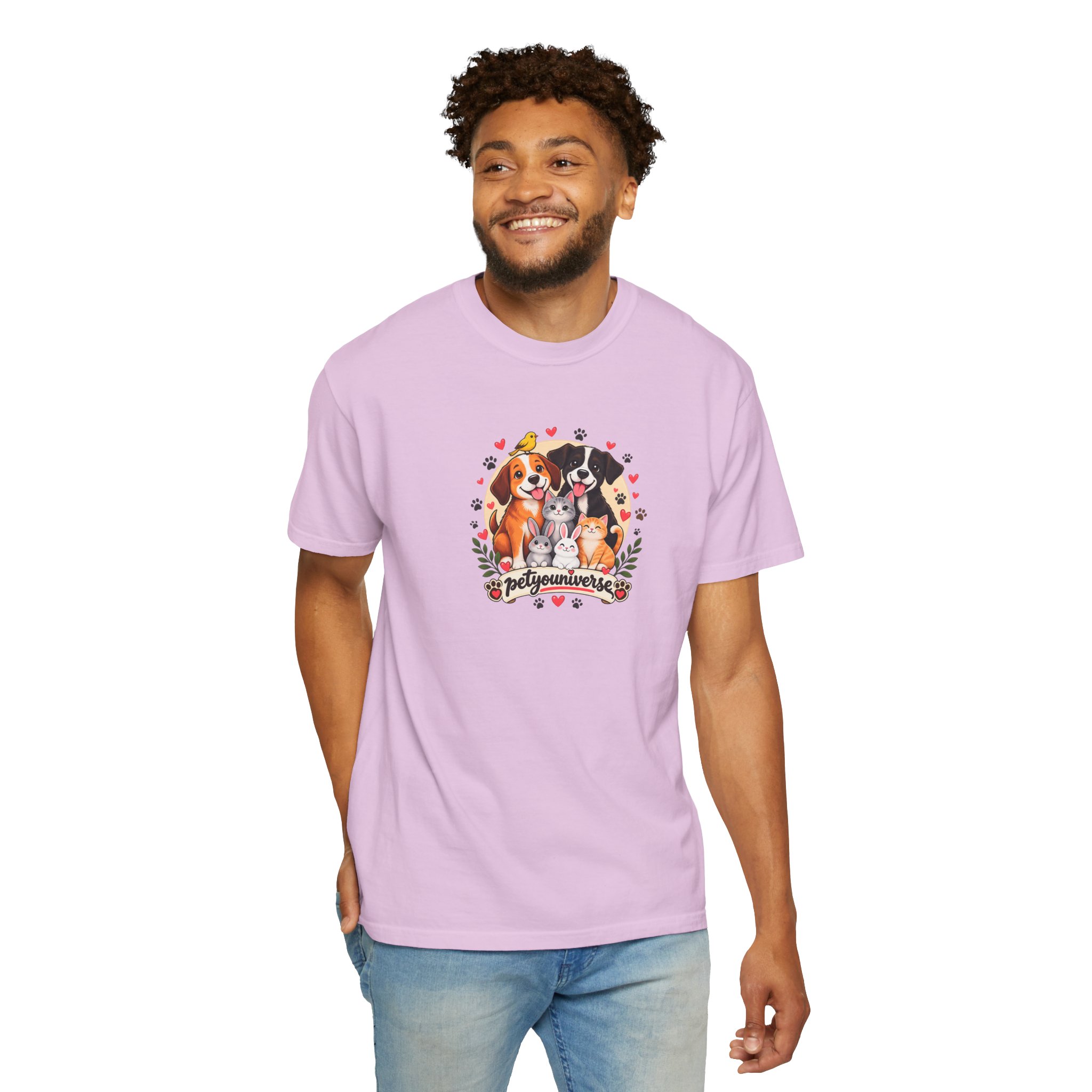 Dog Mom & Dad T-Shirt — 'Pet Parents' Cute Puppy Portrait Tee - Image 106