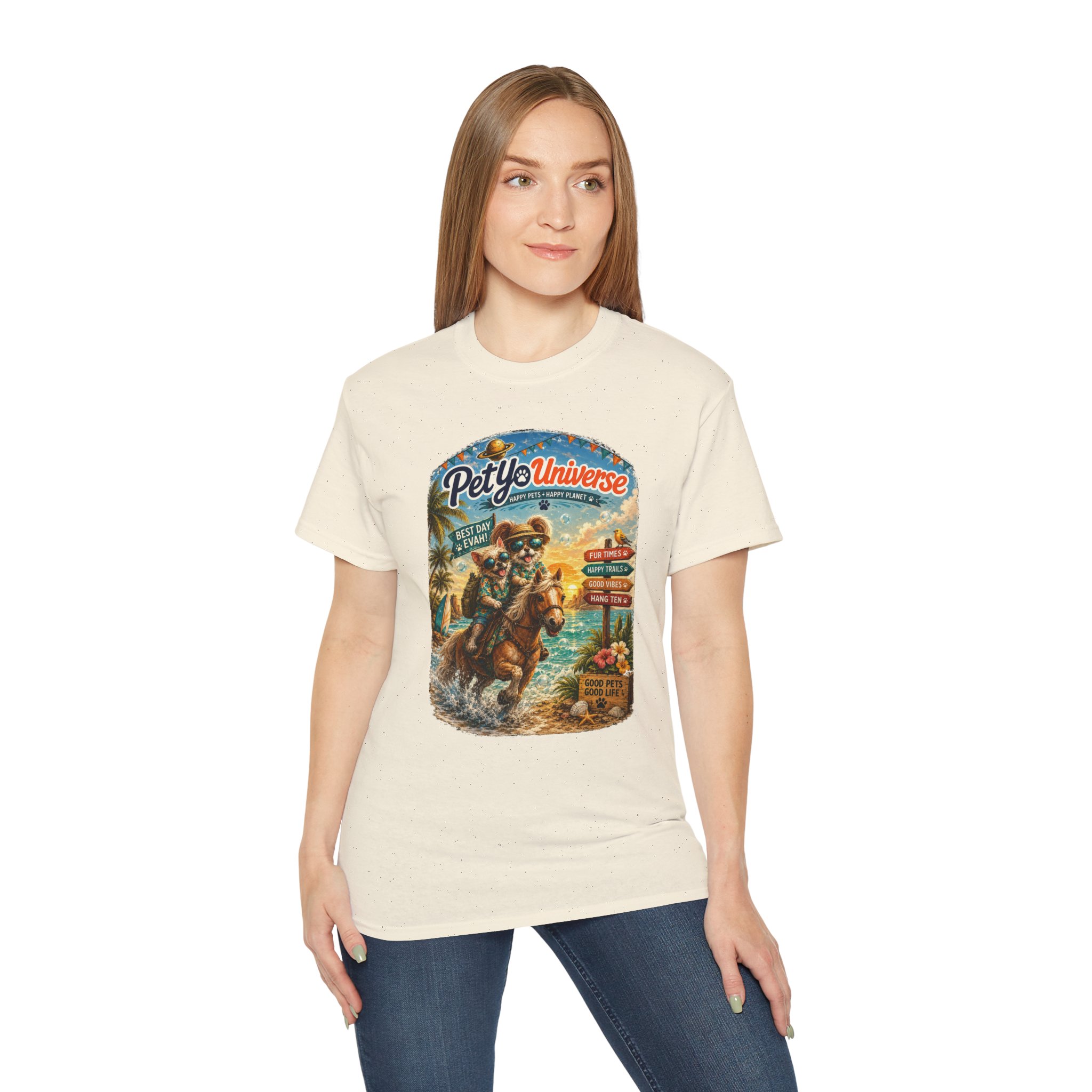 T-Shirt — PetYoUniverse Camping Cat Graphic Tee - Image 65