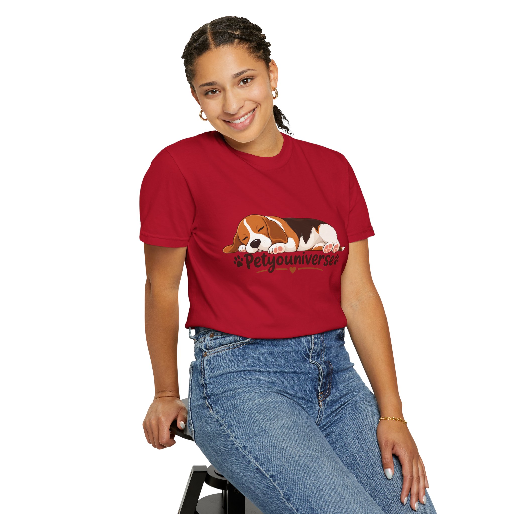 Sleeping Beagle T-Shirt — Cute "PetYoUniverse" Dog Graphic Tee - Image 132