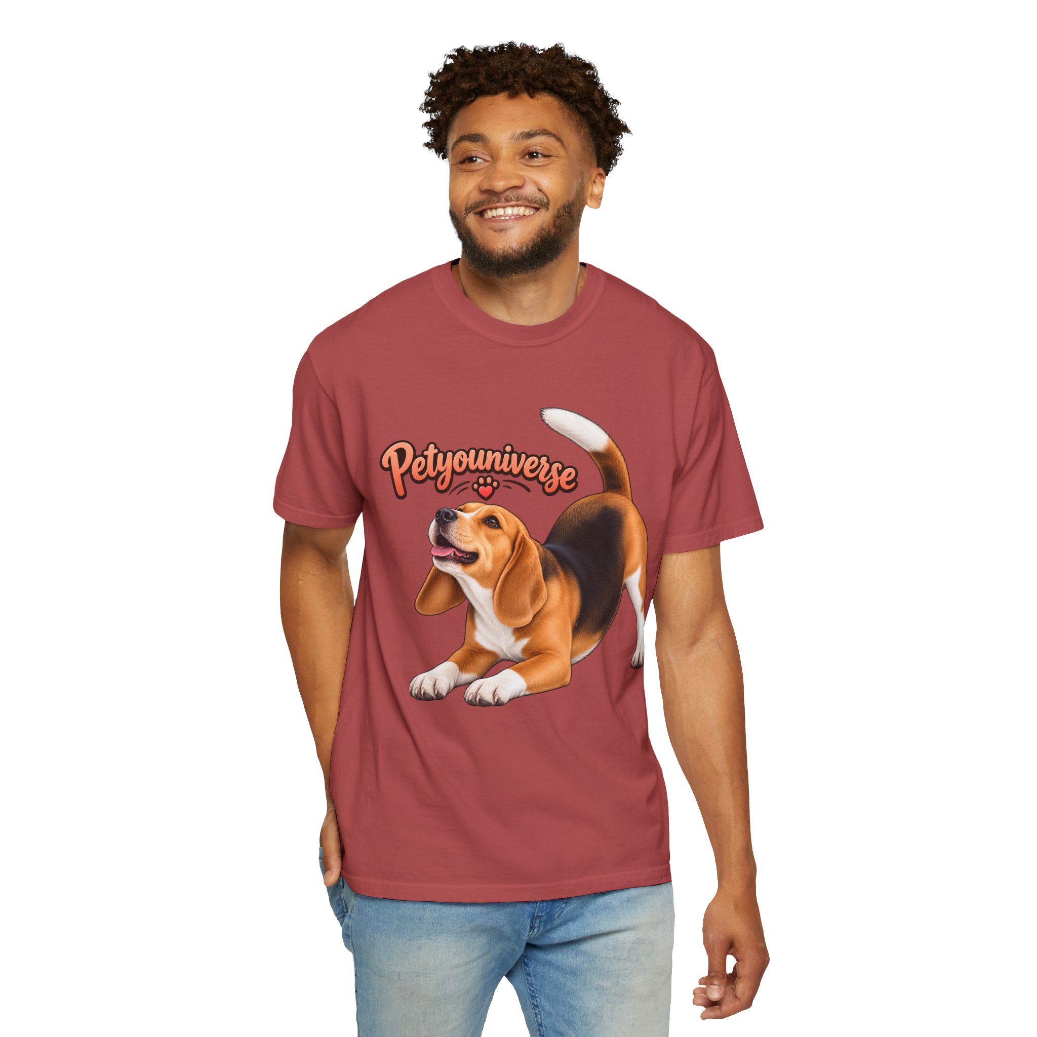 Beagle Playtime T-Shirt — "PetYoUniverse" Graphic Tee for Dog Lovers - Image 115