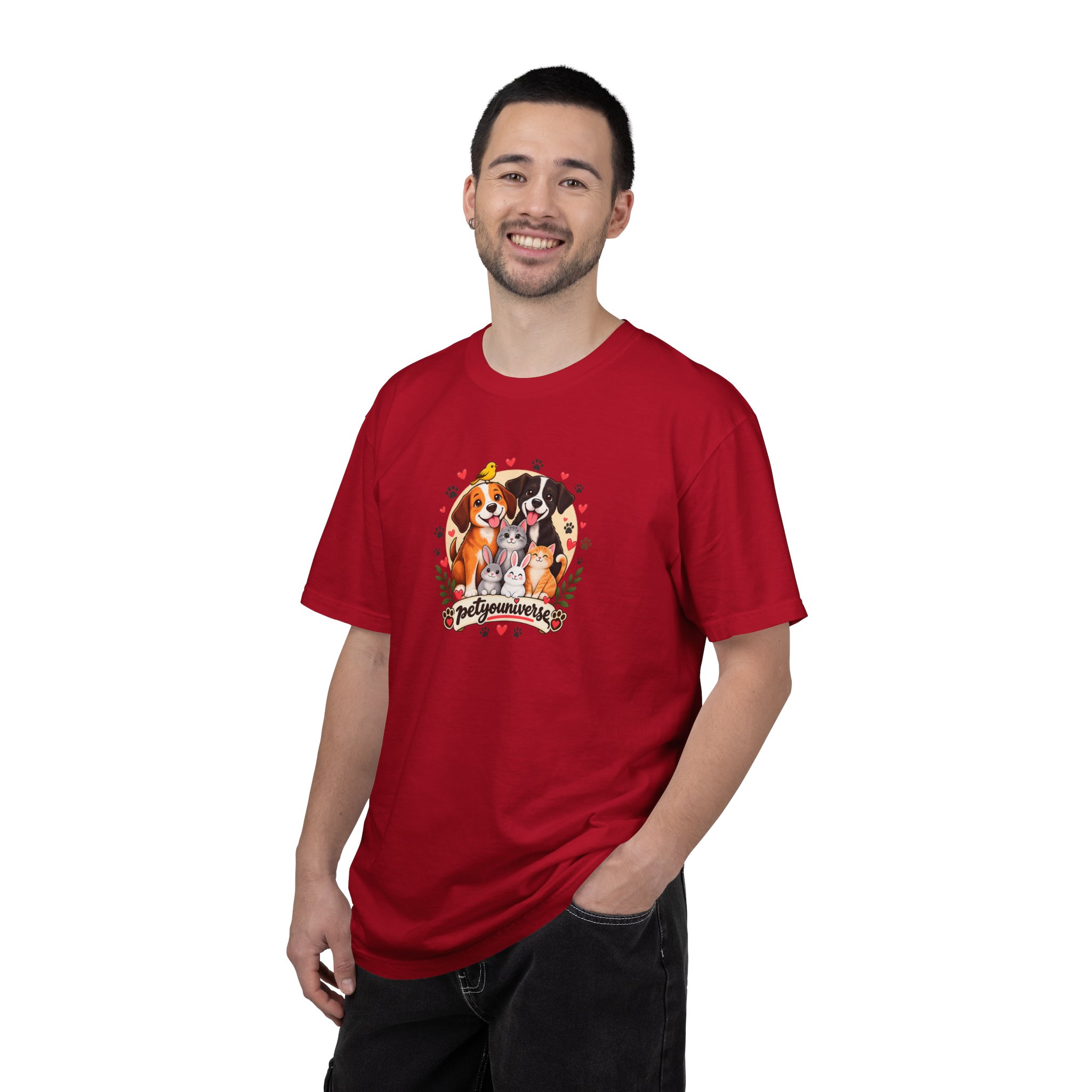 Dog Mom & Dad T-Shirt — 'Pet Parents' Cute Puppy Portrait Tee - Image 130