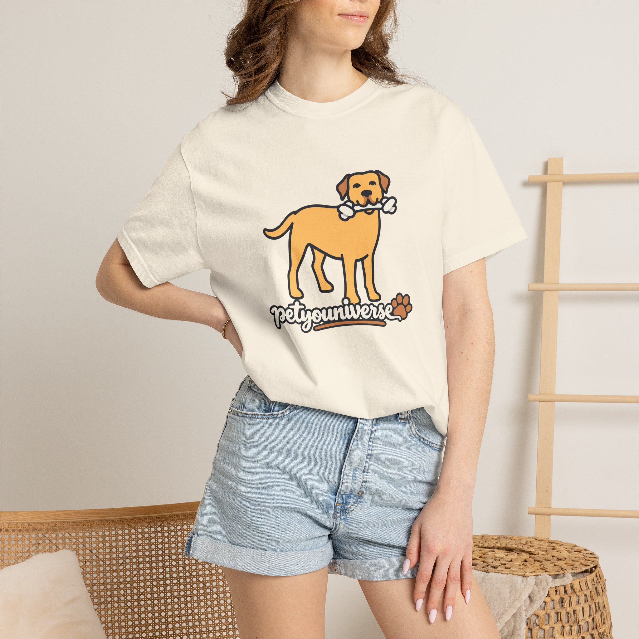 Dog Bone Graphic T-Shirt — "PetYoUniverse" Puppy Tee - Image 2