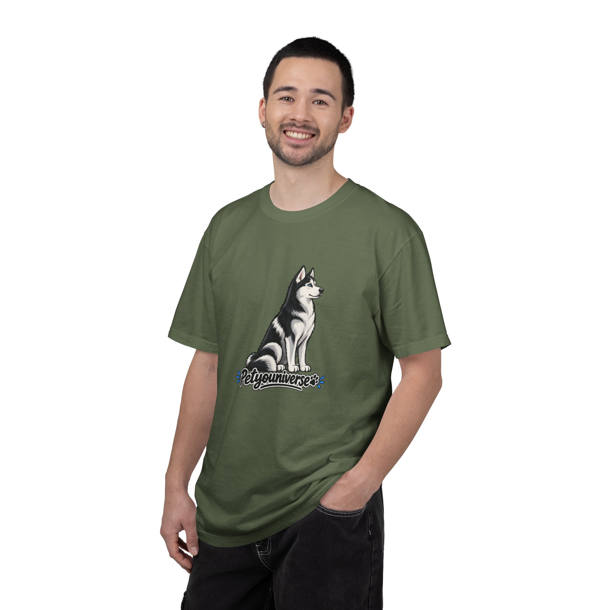 Husky Graphic T-Shirt — 'PetYoUniverse' Retro Dog Tee - Image 58