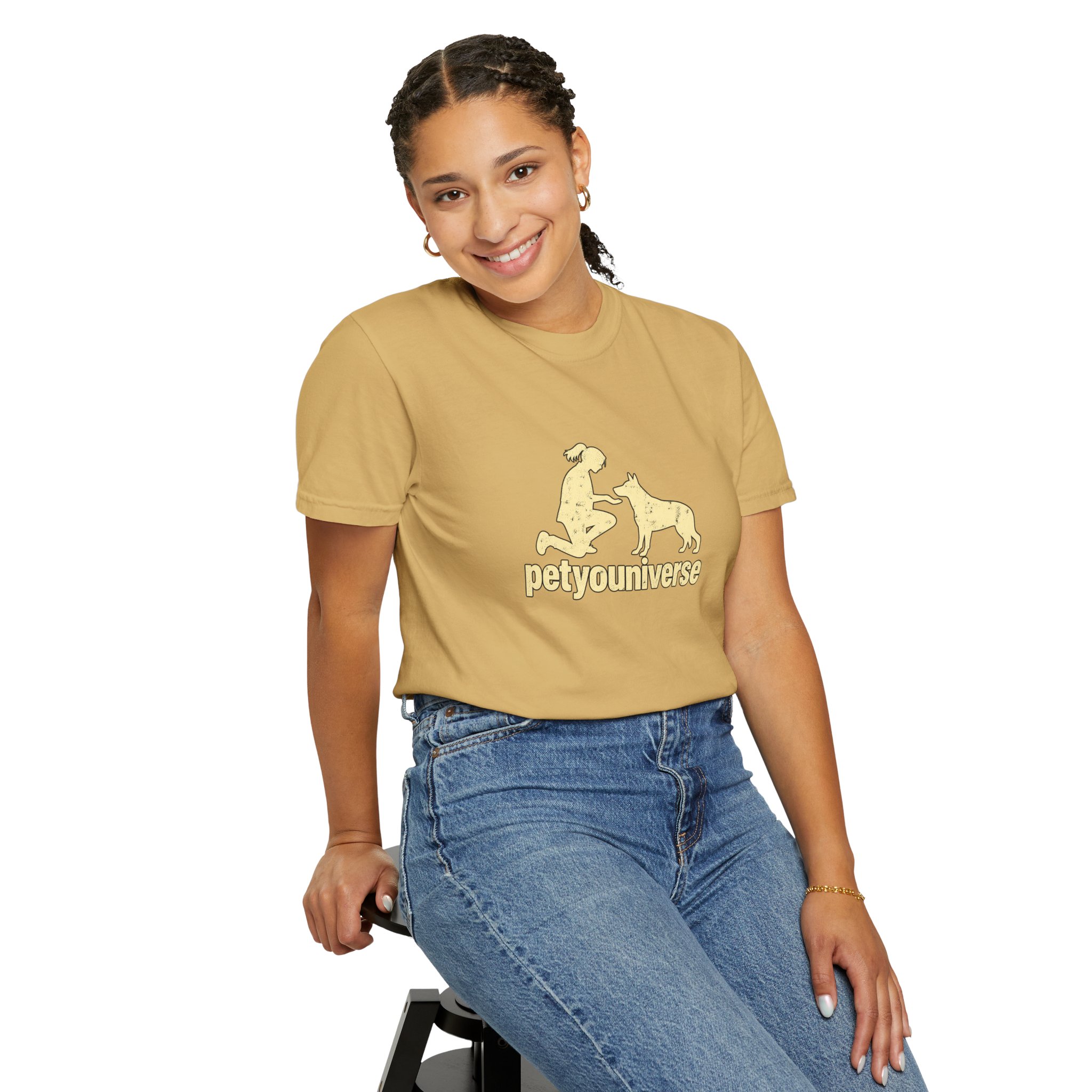 PetYoUniverse Dog Lover T-Shirt — Retro Paw & Pet Silhouette Tee - Image 15