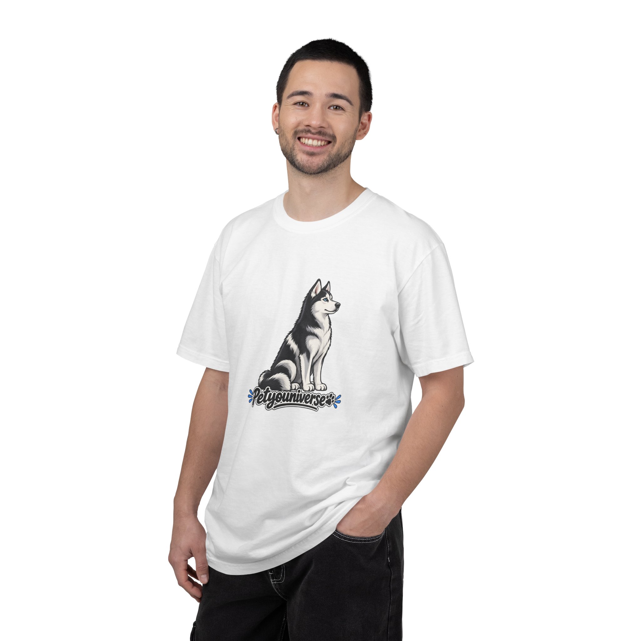 Husky Graphic T-Shirt — 'PetYoUniverse' Retro Dog Tee - Image 4