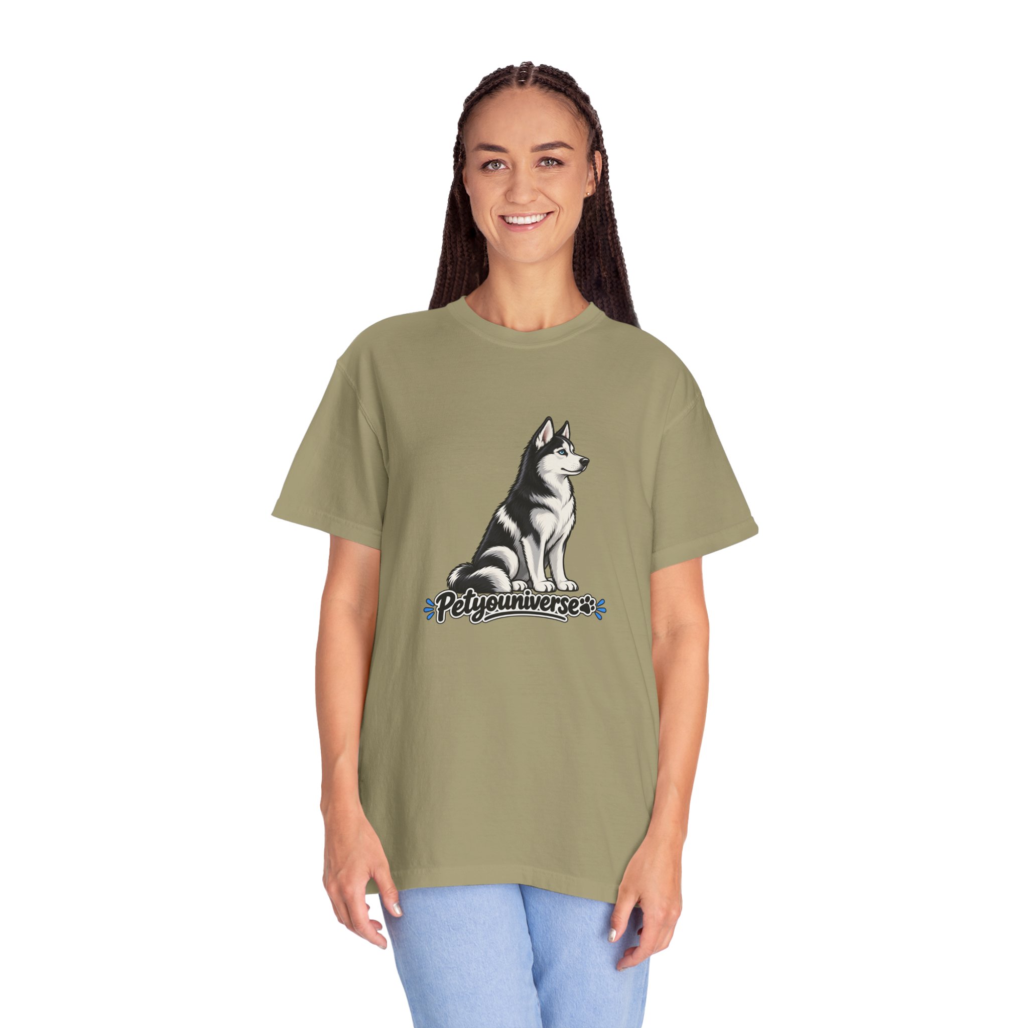 Husky Graphic T-Shirt — 'PetYoUniverse' Retro Dog Tee - Image 32