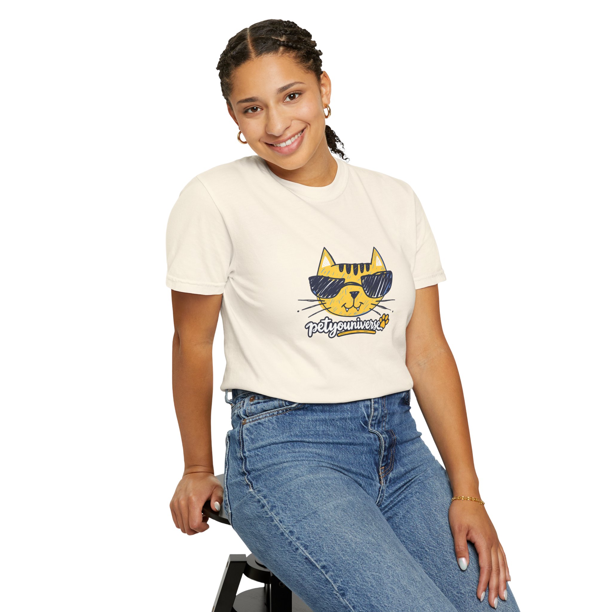 Cool Cat Sunglasses T‑Shirt — 'Purrfectly Awesome' Graphic Tee for Cat Lovers - Image 6