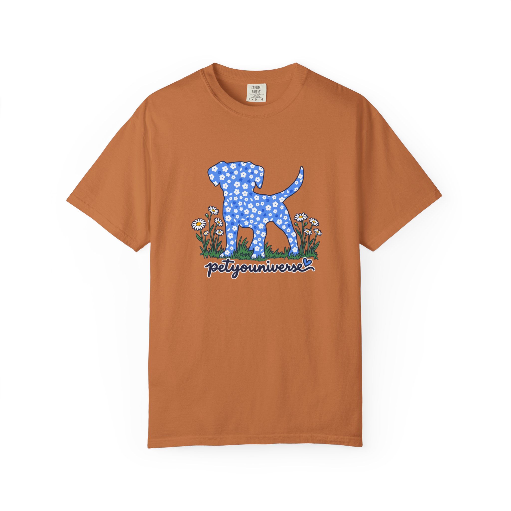 Dog Silhouette Floral T‑Shirt — "PetYoUniverse" Graphic Tee - Image 25
