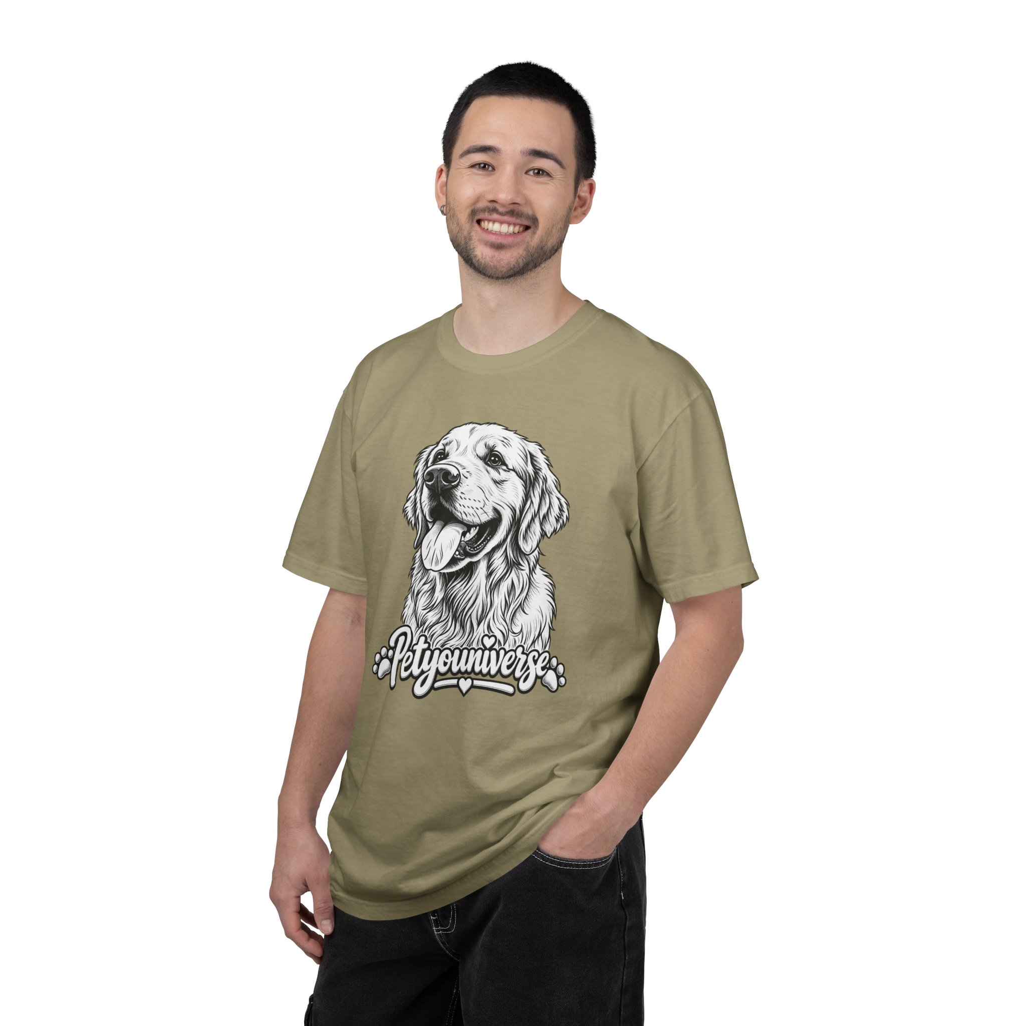PetYoUniverse Golden Retriever Graphic T-Shirt — Cute Dog Portrait Tee - Image 22