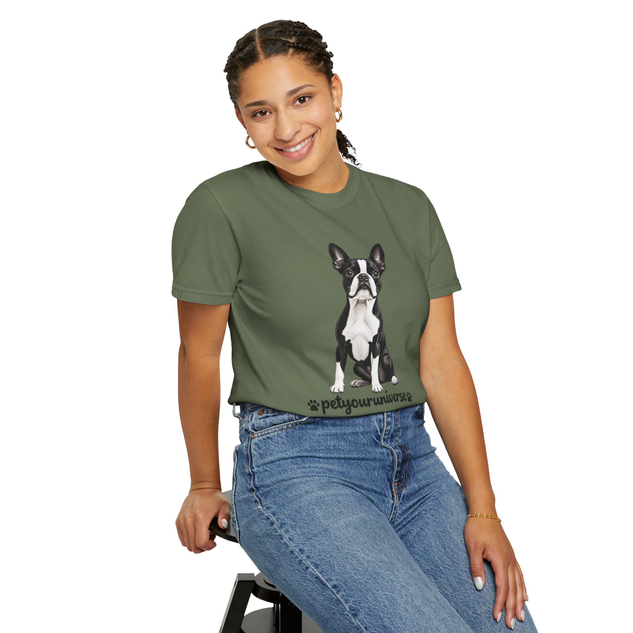 Boston Terrier Graphic T-Shirt — "PetYoUniverse" Dog Lover Tee - Image 51