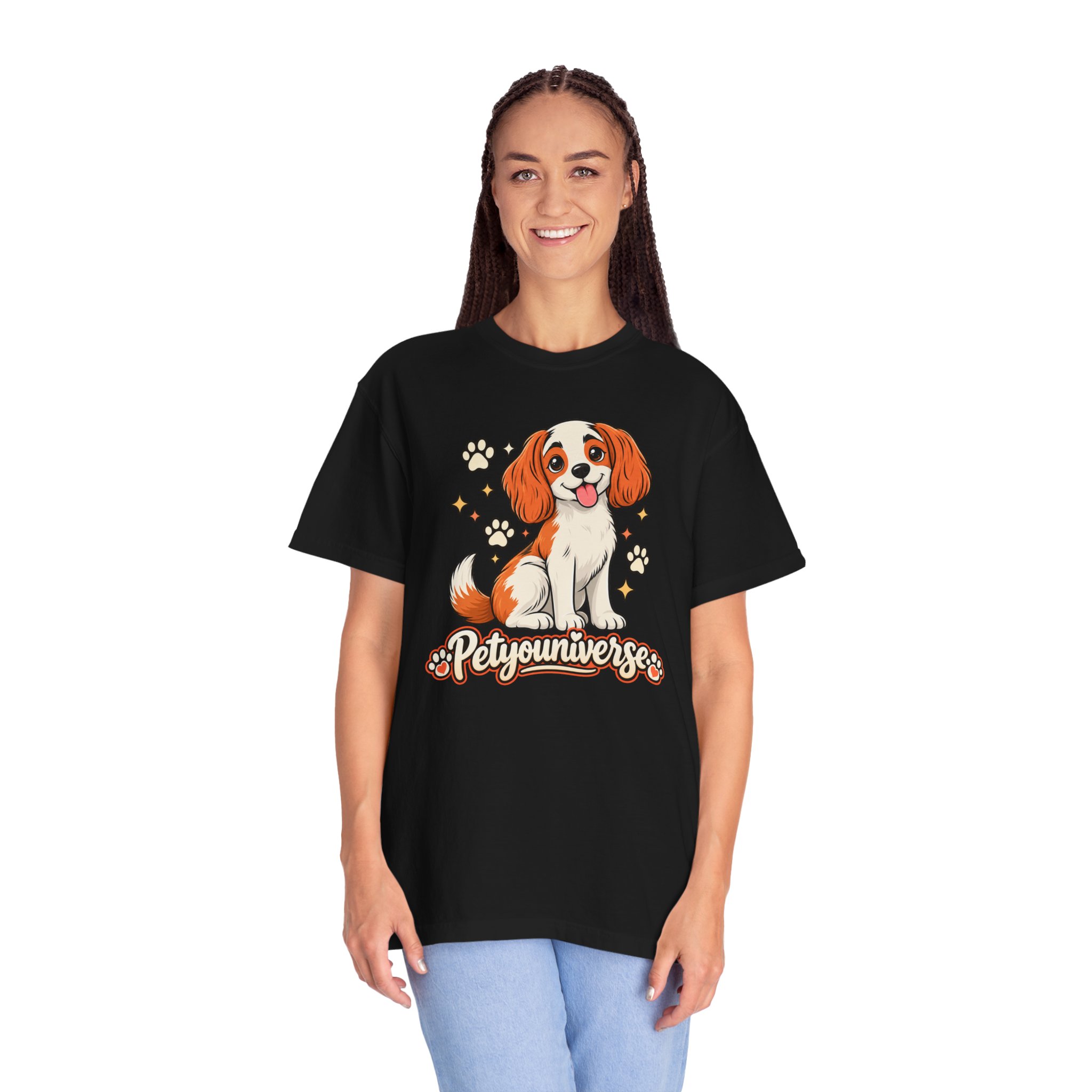 Cavalier King Charles Dog T-Shirt — "PetYoUniverse" Cute Puppy Graphic Tee - Image 104