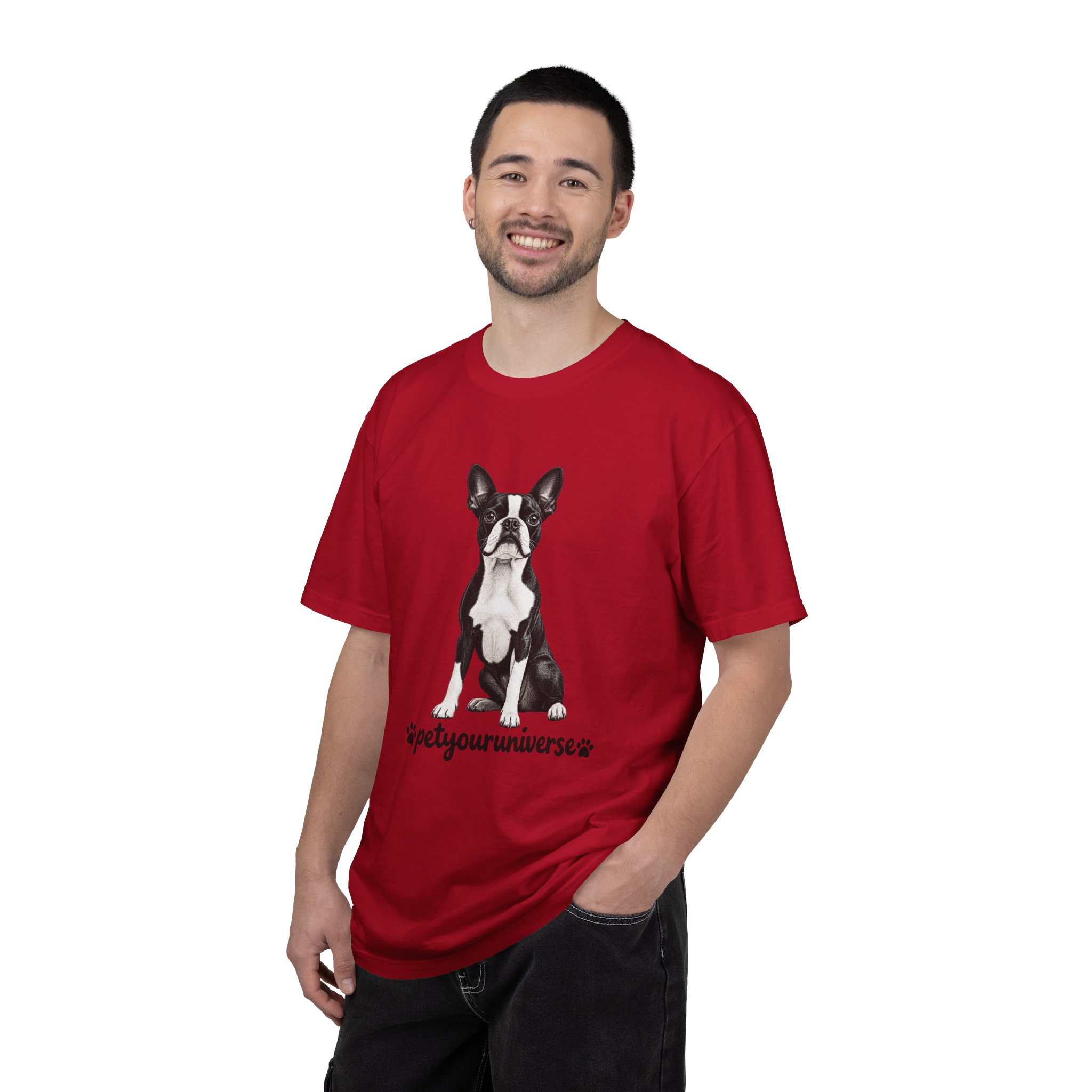 Boston Terrier Graphic T-Shirt — "PetYoUniverse" Dog Lover Tee - Image 139
