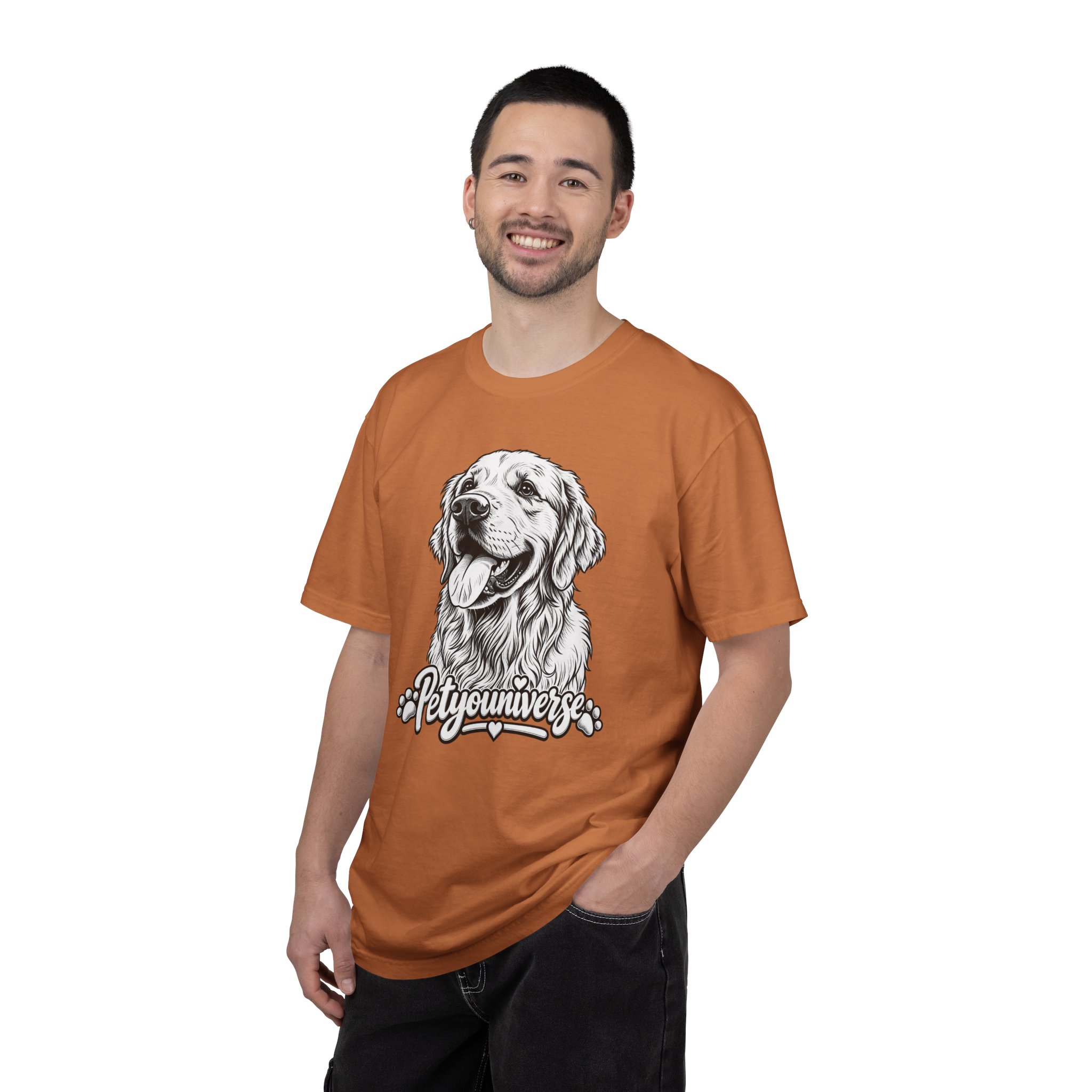 PetYoUniverse Golden Retriever Graphic T-Shirt — Cute Dog Portrait Tee - Image 13