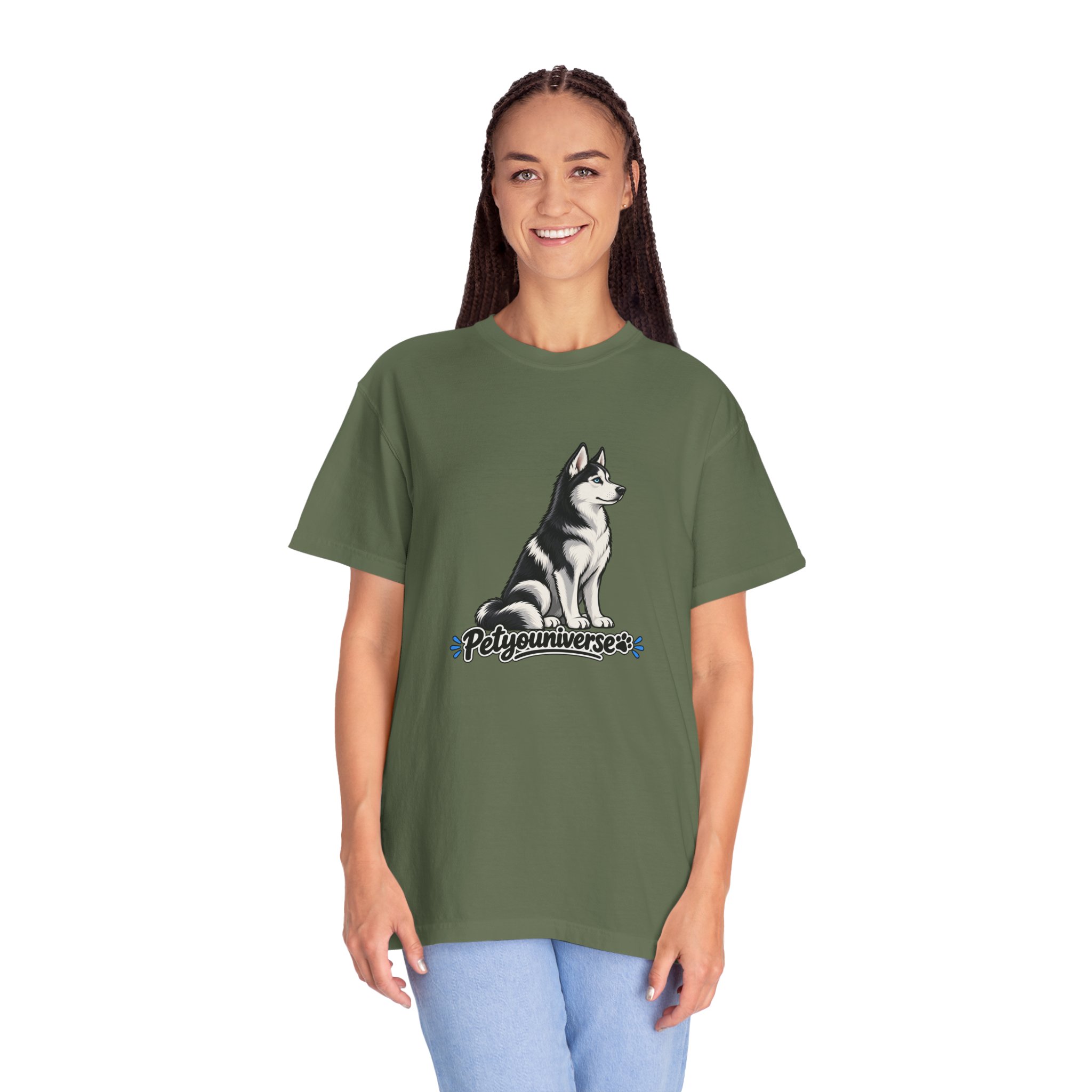 Husky Graphic T-Shirt — 'PetYoUniverse' Retro Dog Tee - Image 59