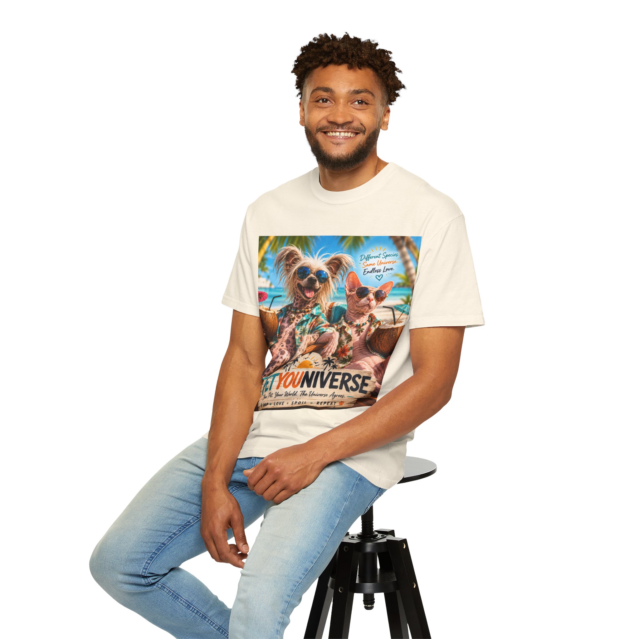 PetYoUniverse Beach Dogs T-Shirt — Tropical Pet Vacation Graphic Tee - Image 27