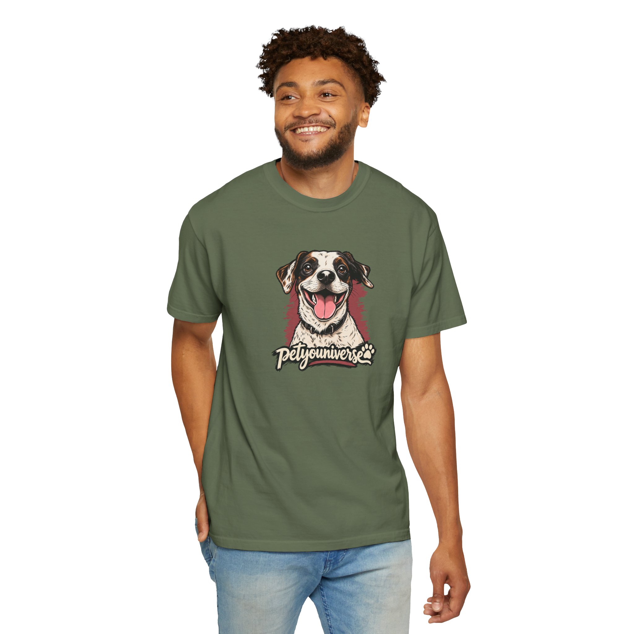Dog Lover T-Shirt — Smiling Pup "Petyouniverse" Graphic Tee - Image 38