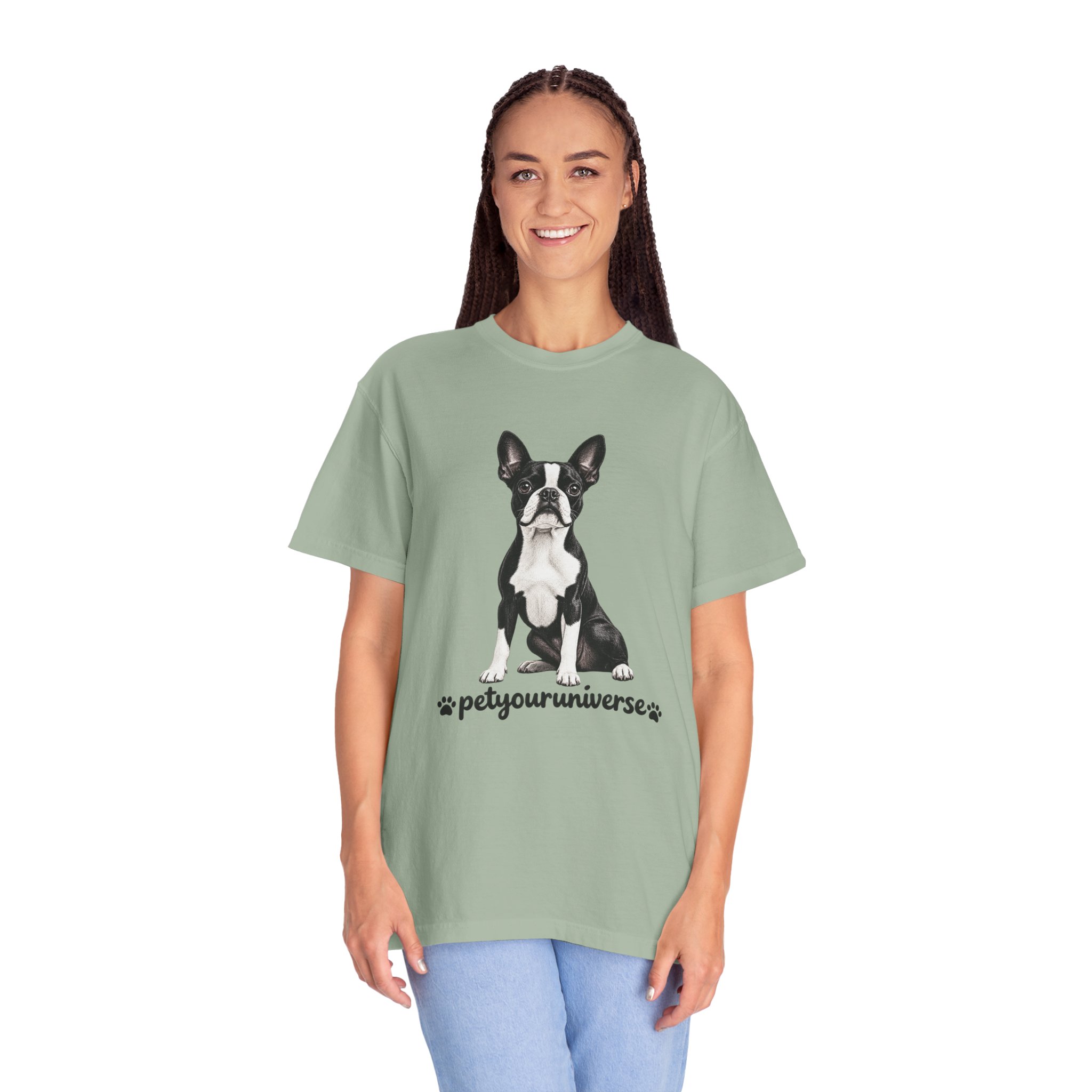 Boston Terrier Graphic T-Shirt — "PetYoUniverse" Dog Lover Tee - Image 59