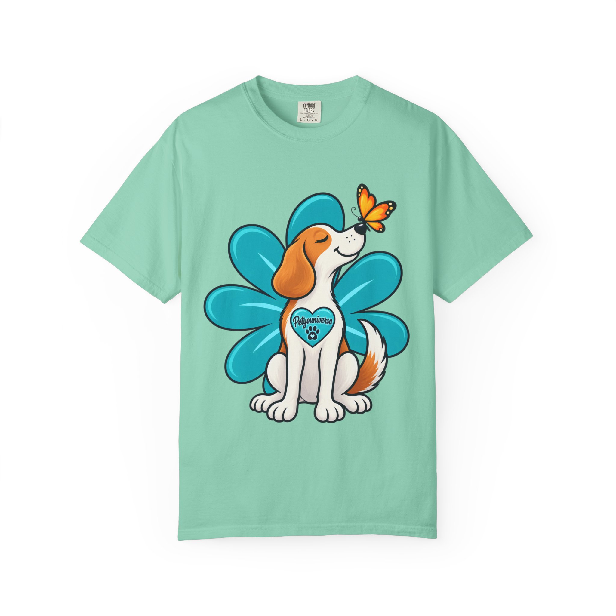 Beagle & Butterfly Graphic T-Shirt - Image 78