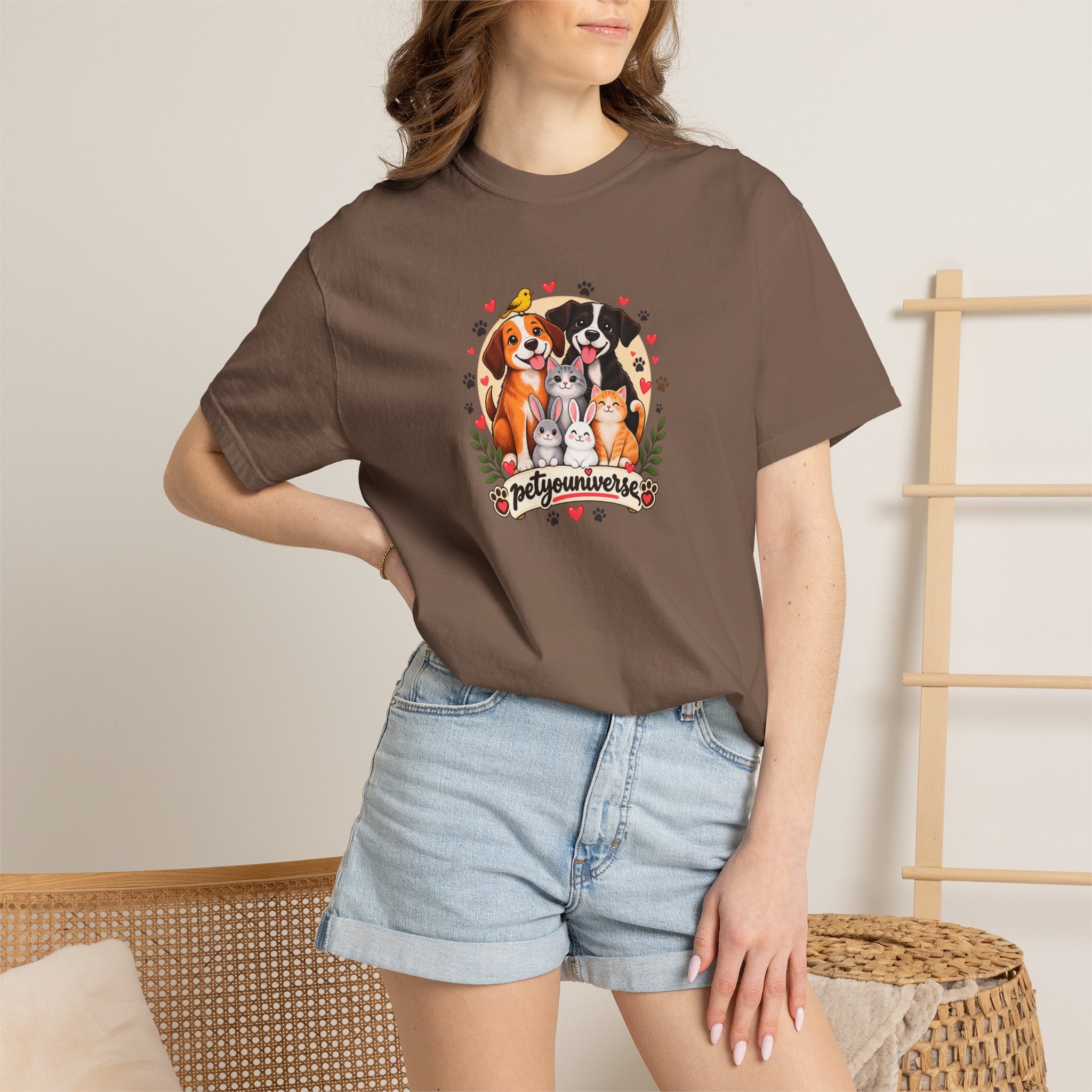 Dog Mom & Dad T-Shirt — 'Pet Parents' Cute Puppy Portrait Tee - Image 38