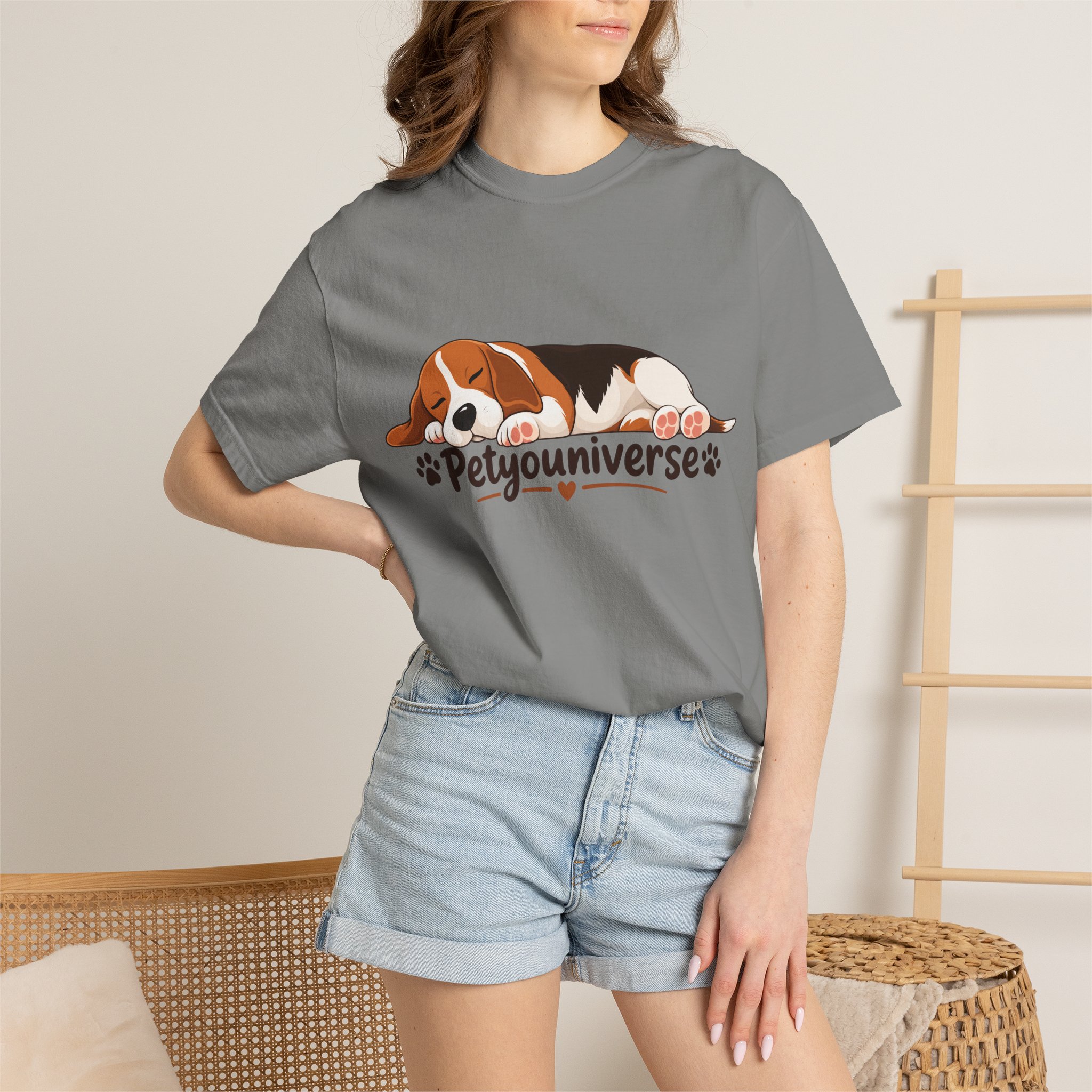 Sleeping Beagle T-Shirt — Cute "PetYoUniverse" Dog Graphic Tee - Image 83