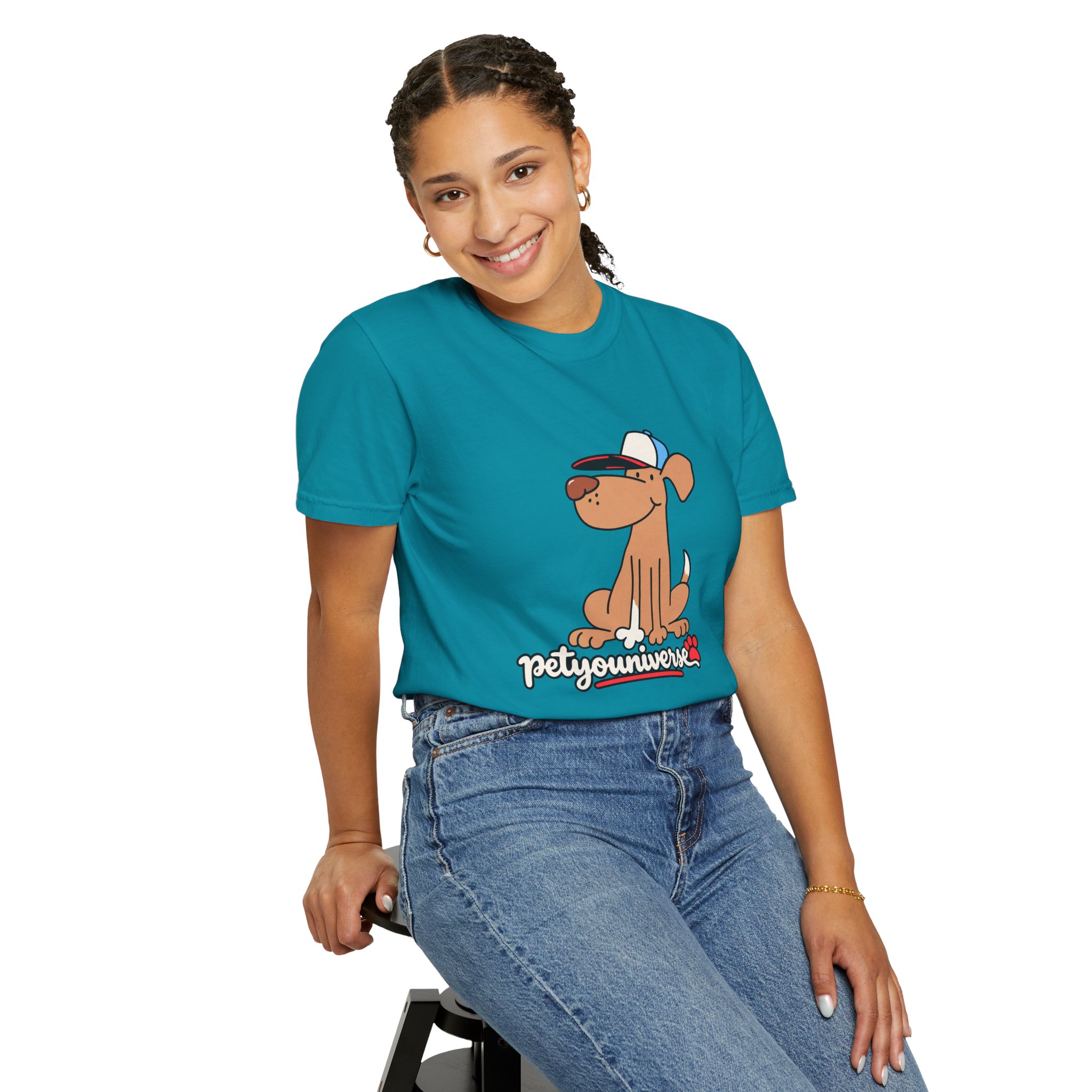 Dog Cartoon Tee — "PetYoUniverse" Puppy Graphic T-Shirt - Image 105