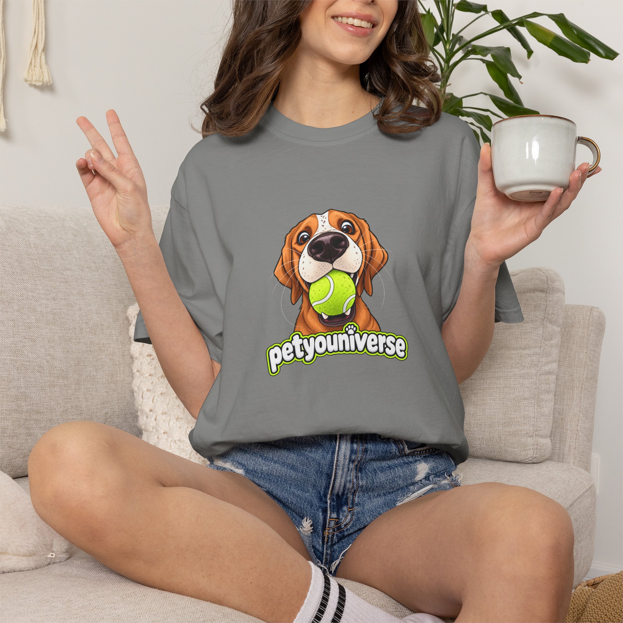 PetYoUniverse Tee — Cute Dog Holding Tennis Ball Graphic T‑Shirt - Image 75