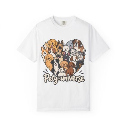 Dog Lover Cartoon T-Shirt — "Pety Universe" Graphic Tee