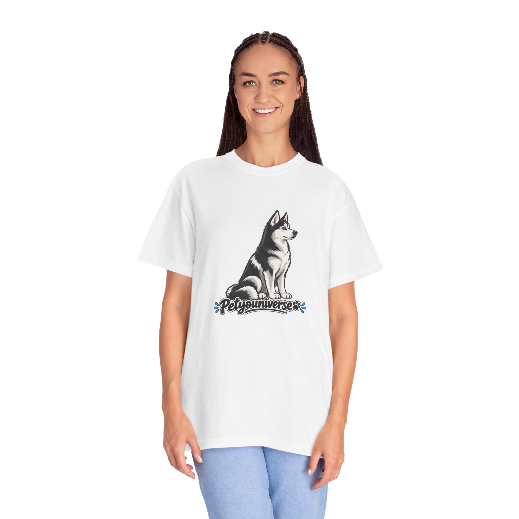 Husky Graphic T-Shirt — 'PetYoUniverse' Retro Dog Tee - Image 5