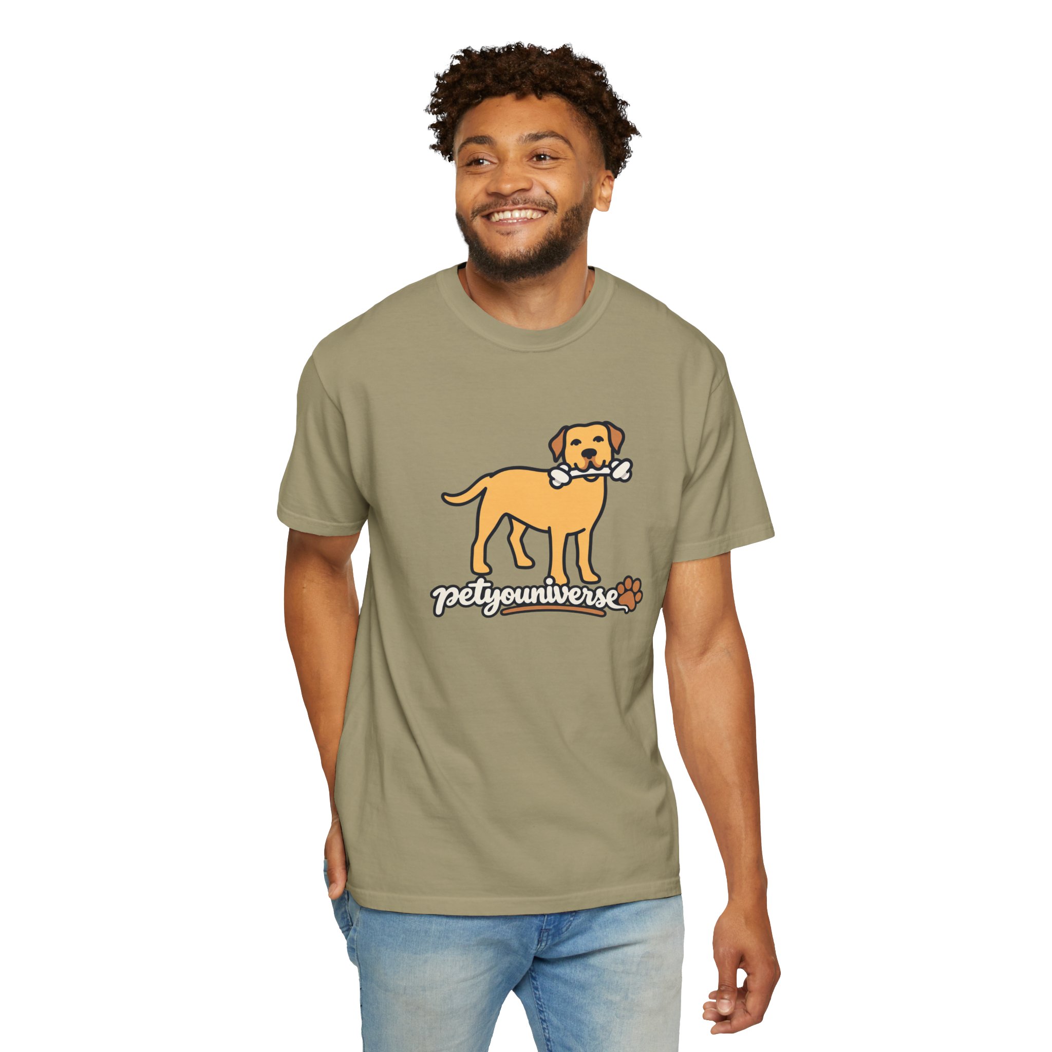 Dog Bone Graphic T-Shirt — "PetYoUniverse" Puppy Tee - Image 25