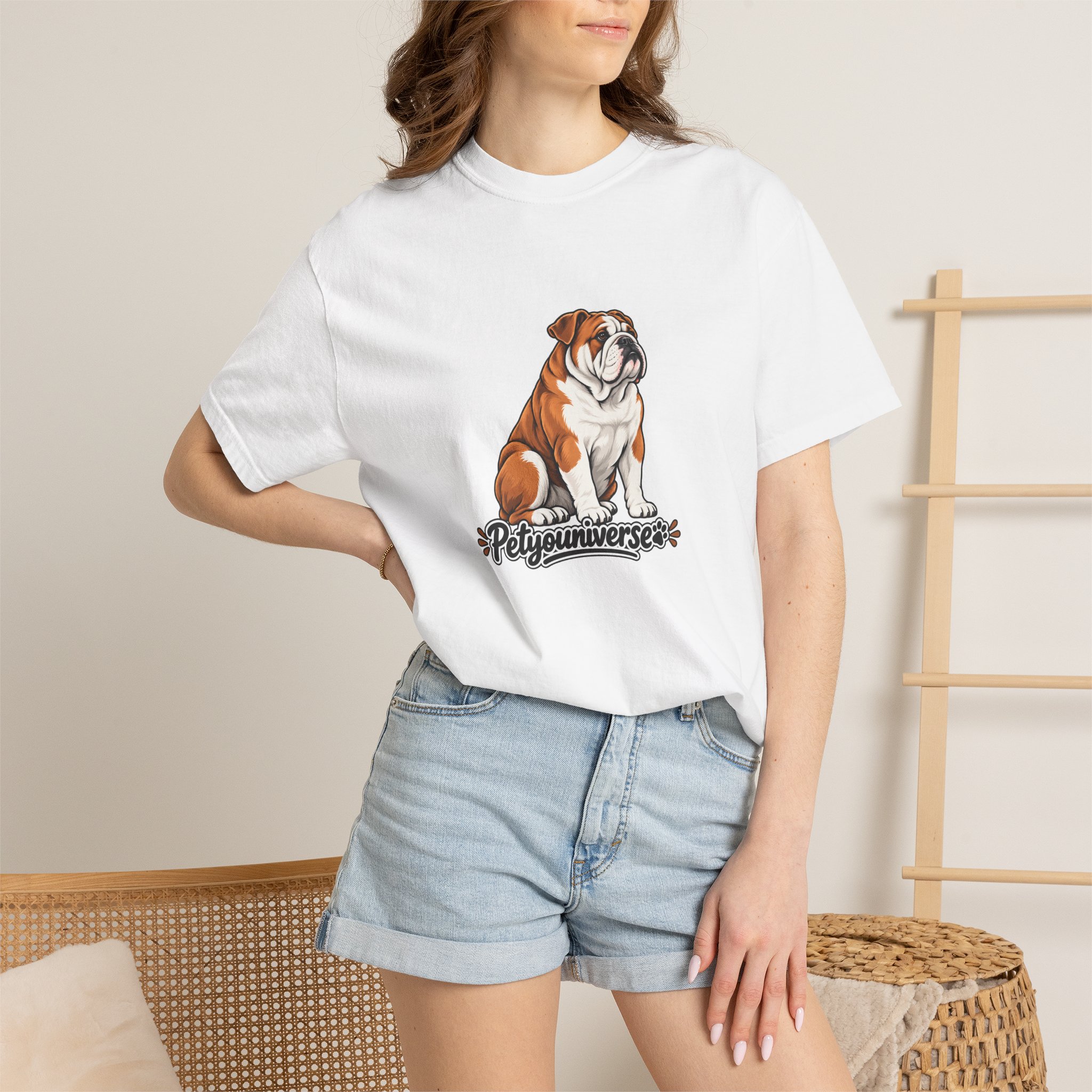 Bulldog Graphic T-Shirt — "PetYoUniverse" Cute Dog Tee for Pet Lovers - Image 2