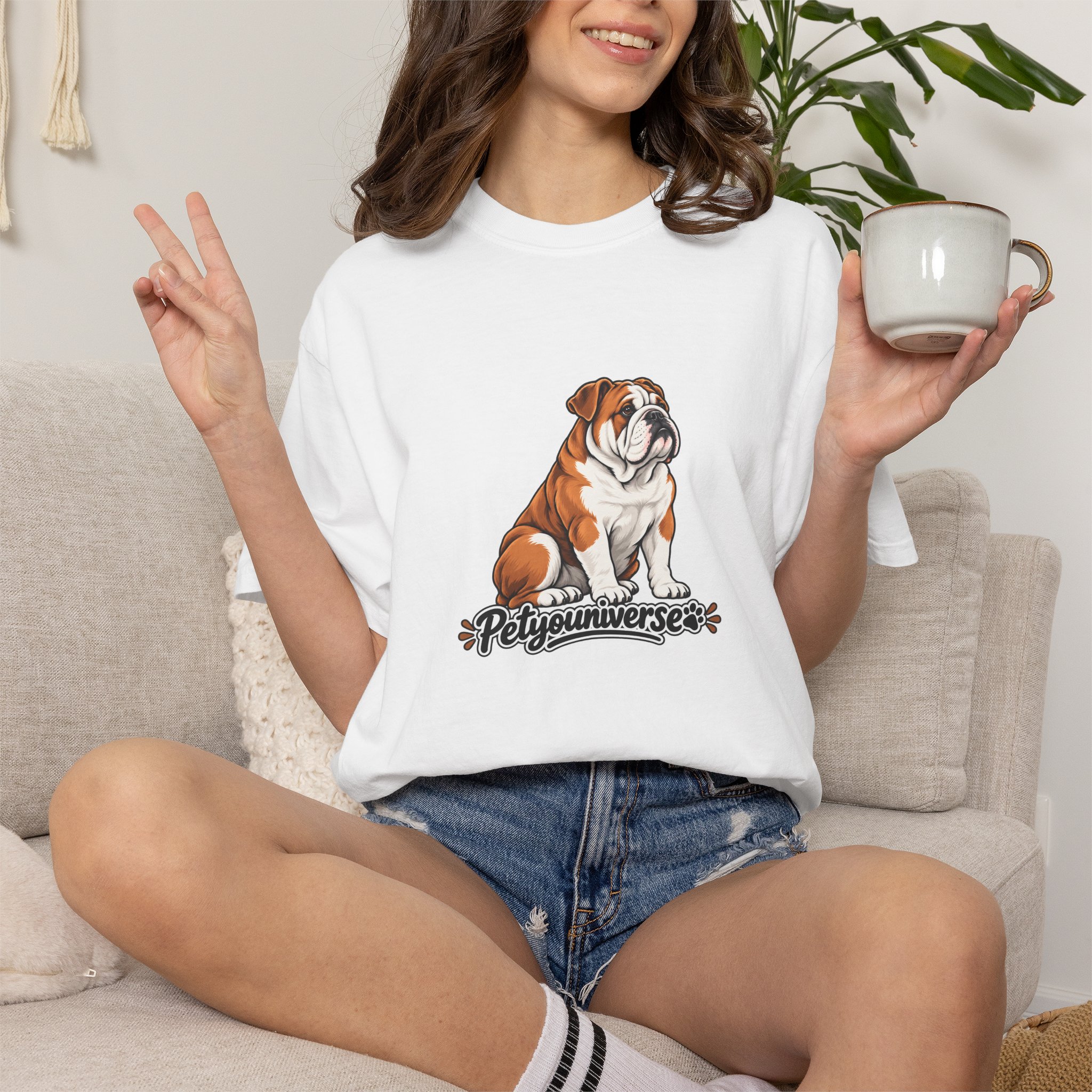 Bulldog Graphic T-Shirt — "PetYoUniverse" Cute Dog Tee for Pet Lovers - Image 3