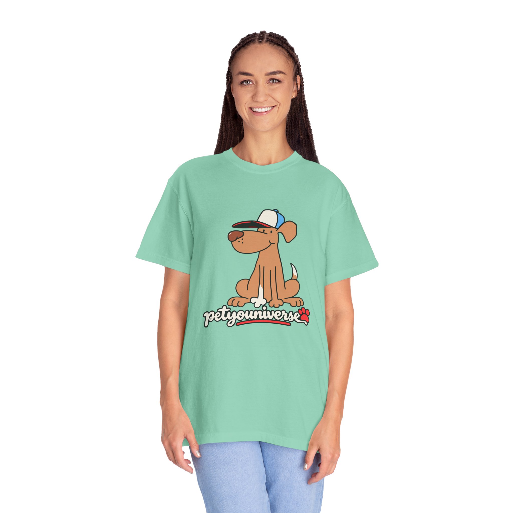 Dog Cartoon Tee — "PetYoUniverse" Puppy Graphic T-Shirt - Image 77