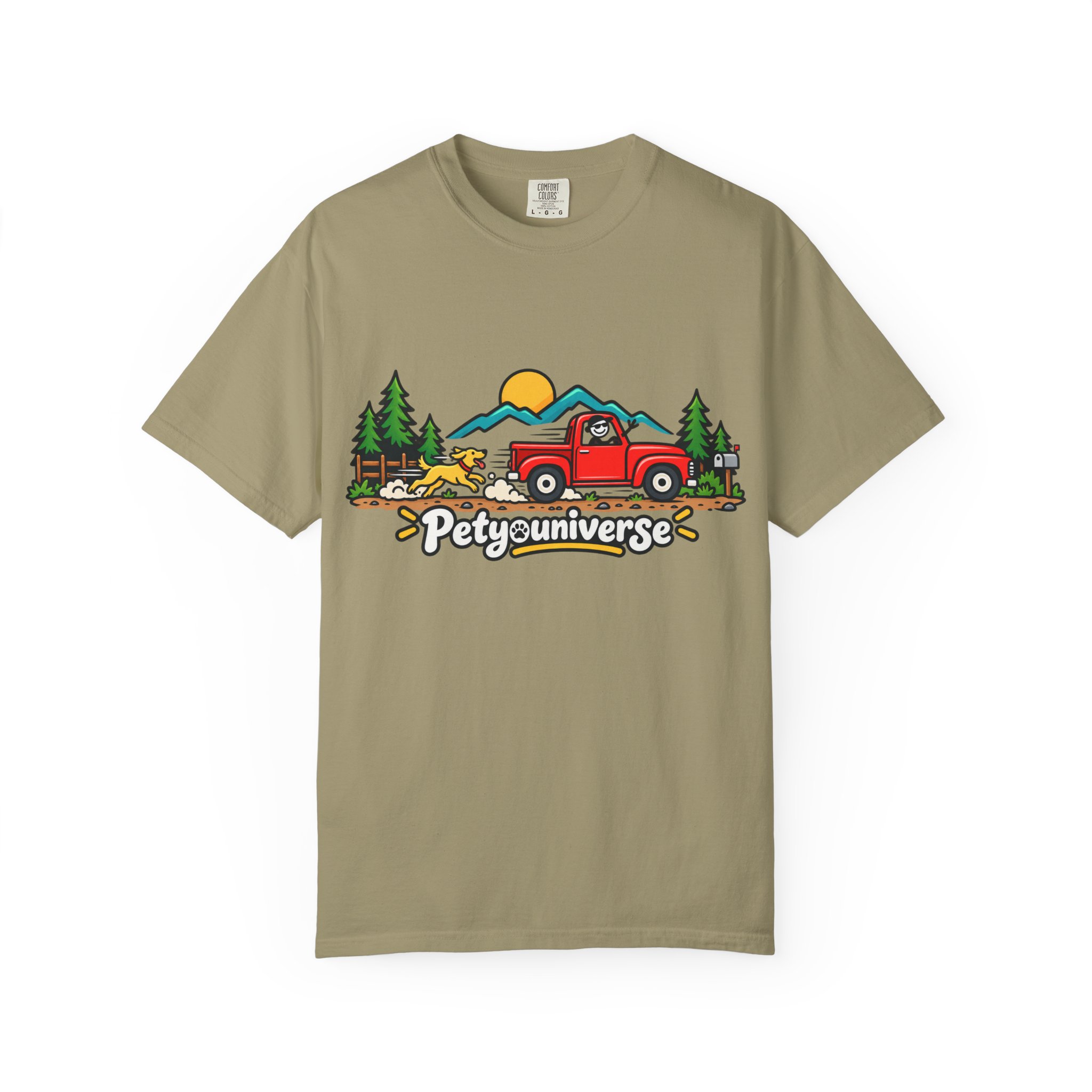 Petyuniverse Retro Truck & Dog Graphic T-Shirt - Image 28