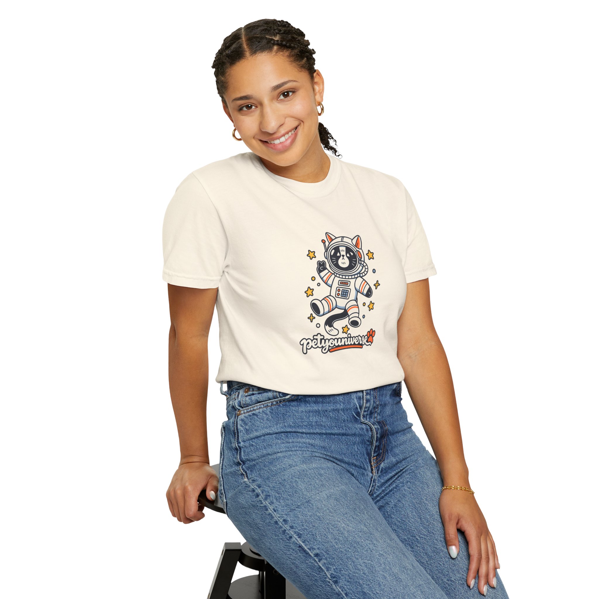Astronaut Dog T-Shirt — 'PetYoUniverse' Cute Space Pup Tee - Image 6
