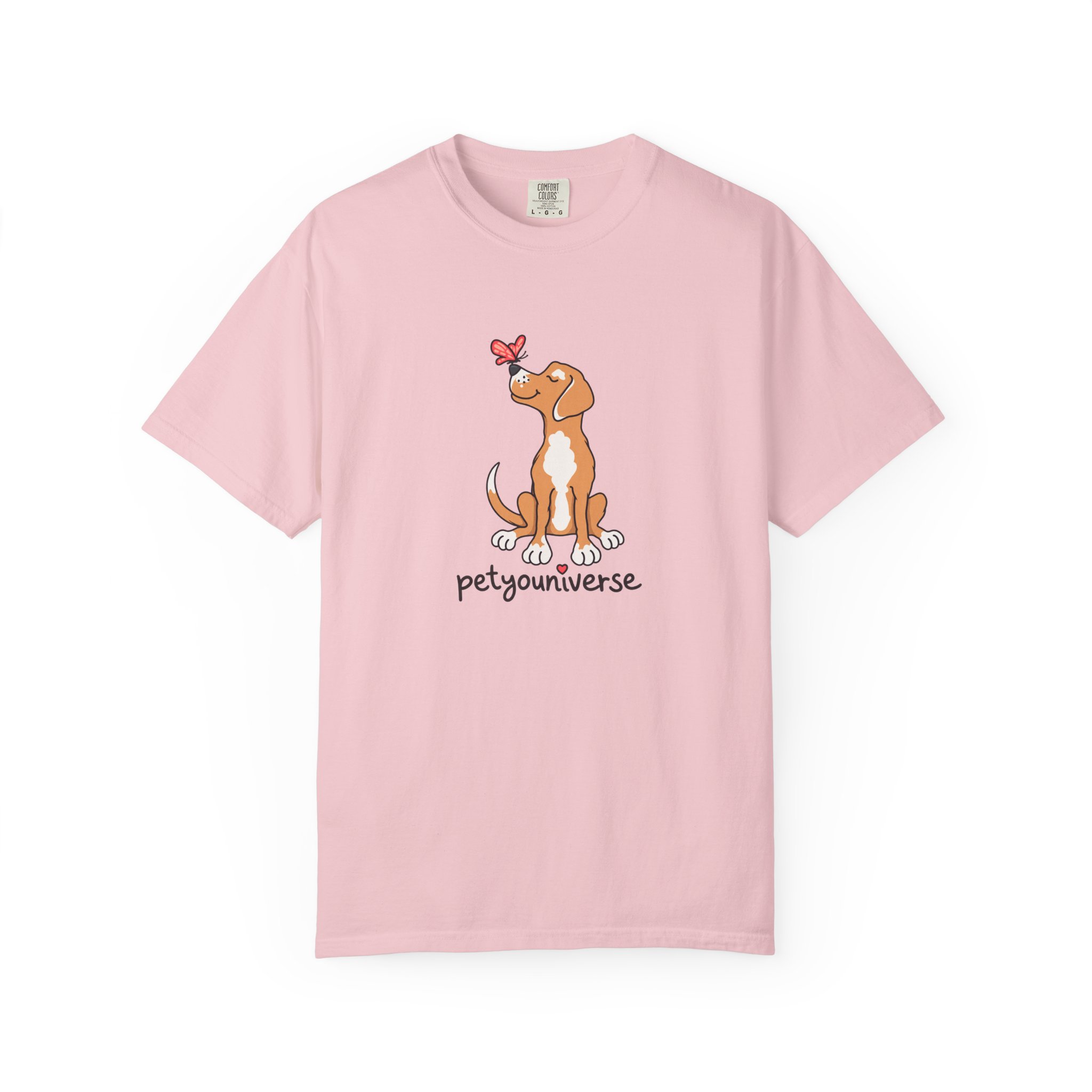 PetYoUniverse Cute Dog & Butterfly T‑Shirt - Image 91